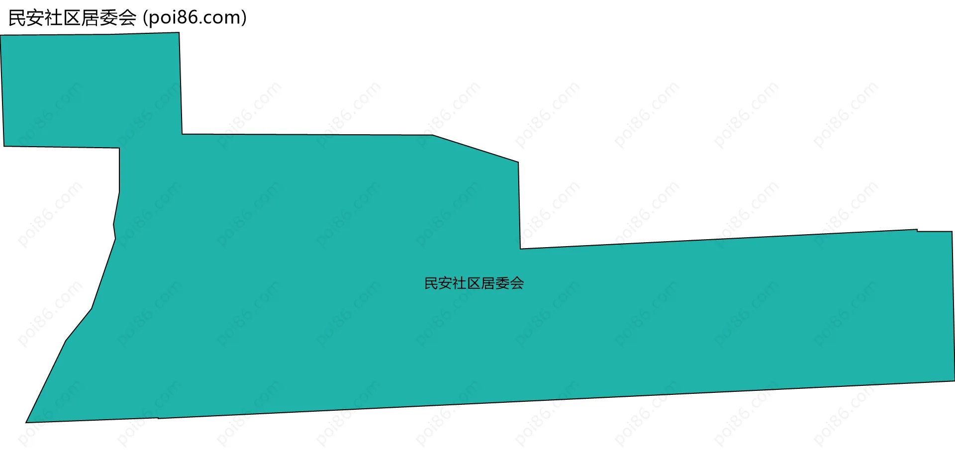 民安社区居委会边界地图