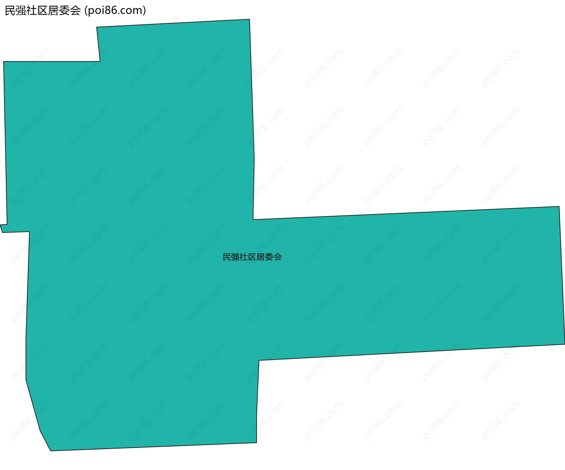 民强社区居委会边界地图