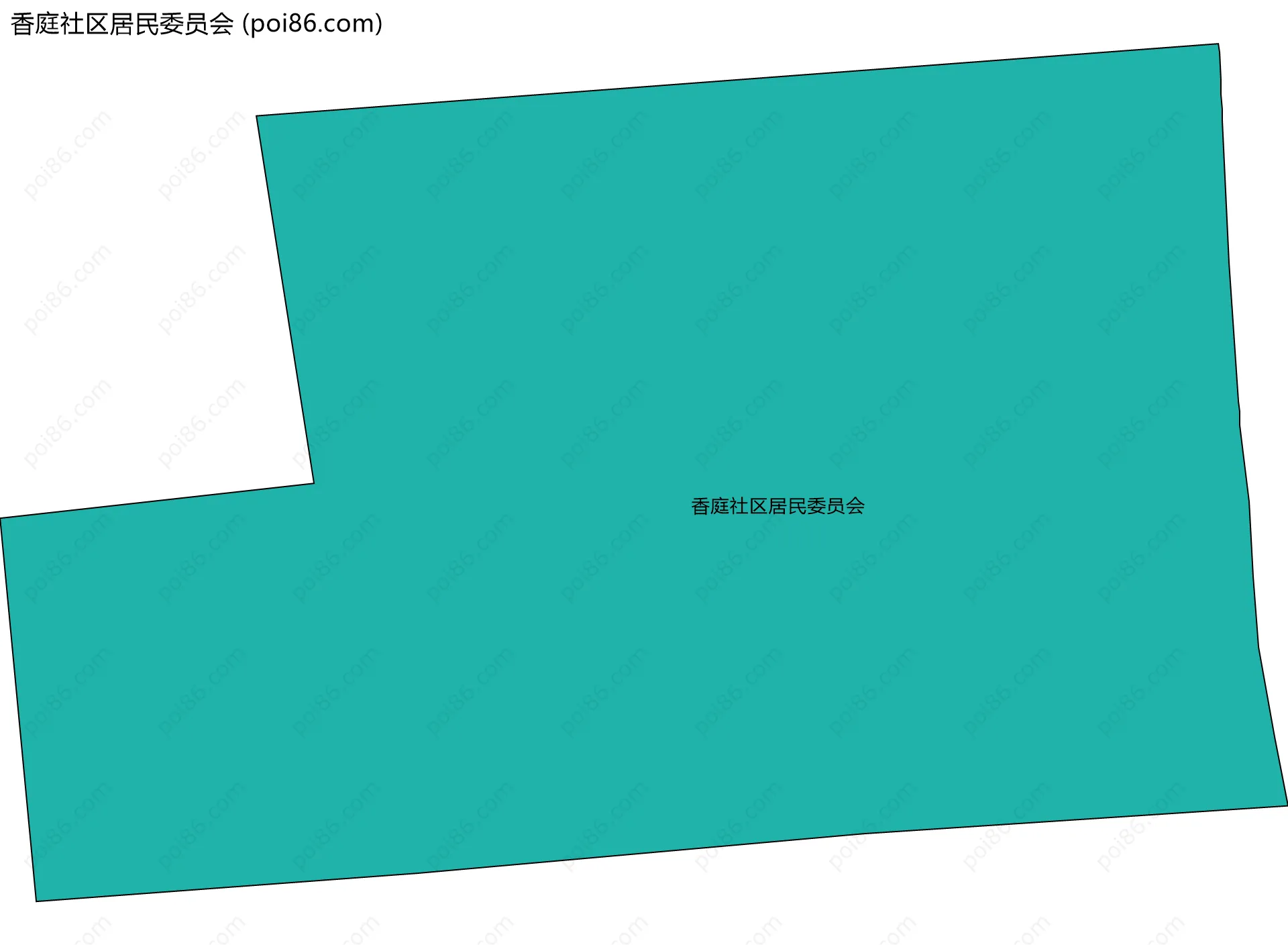 香庭社区居民委员会边界地图