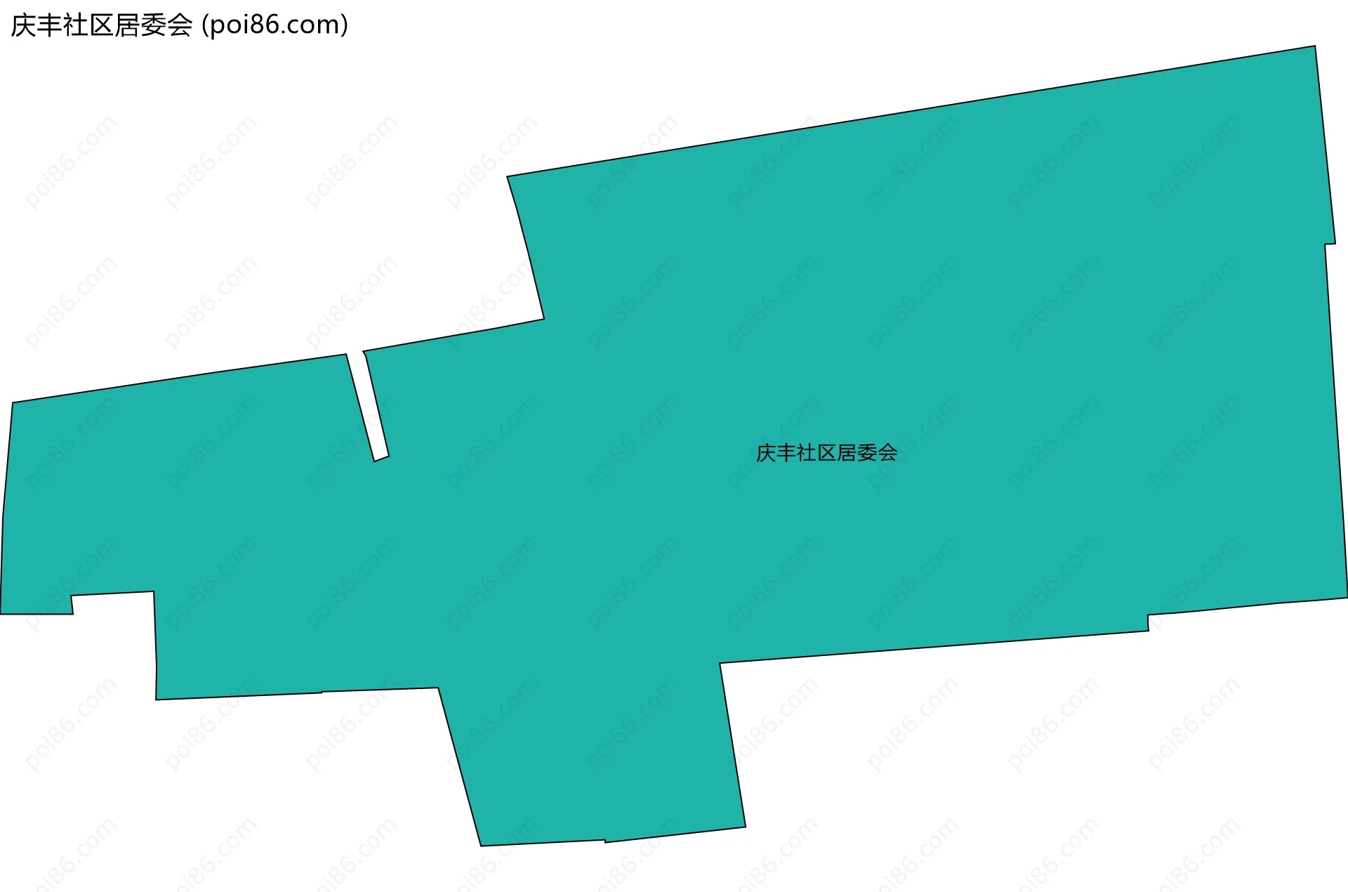庆丰社区居委会边界地图