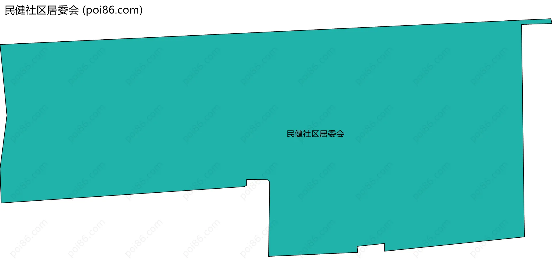 民健社区居委会边界地图