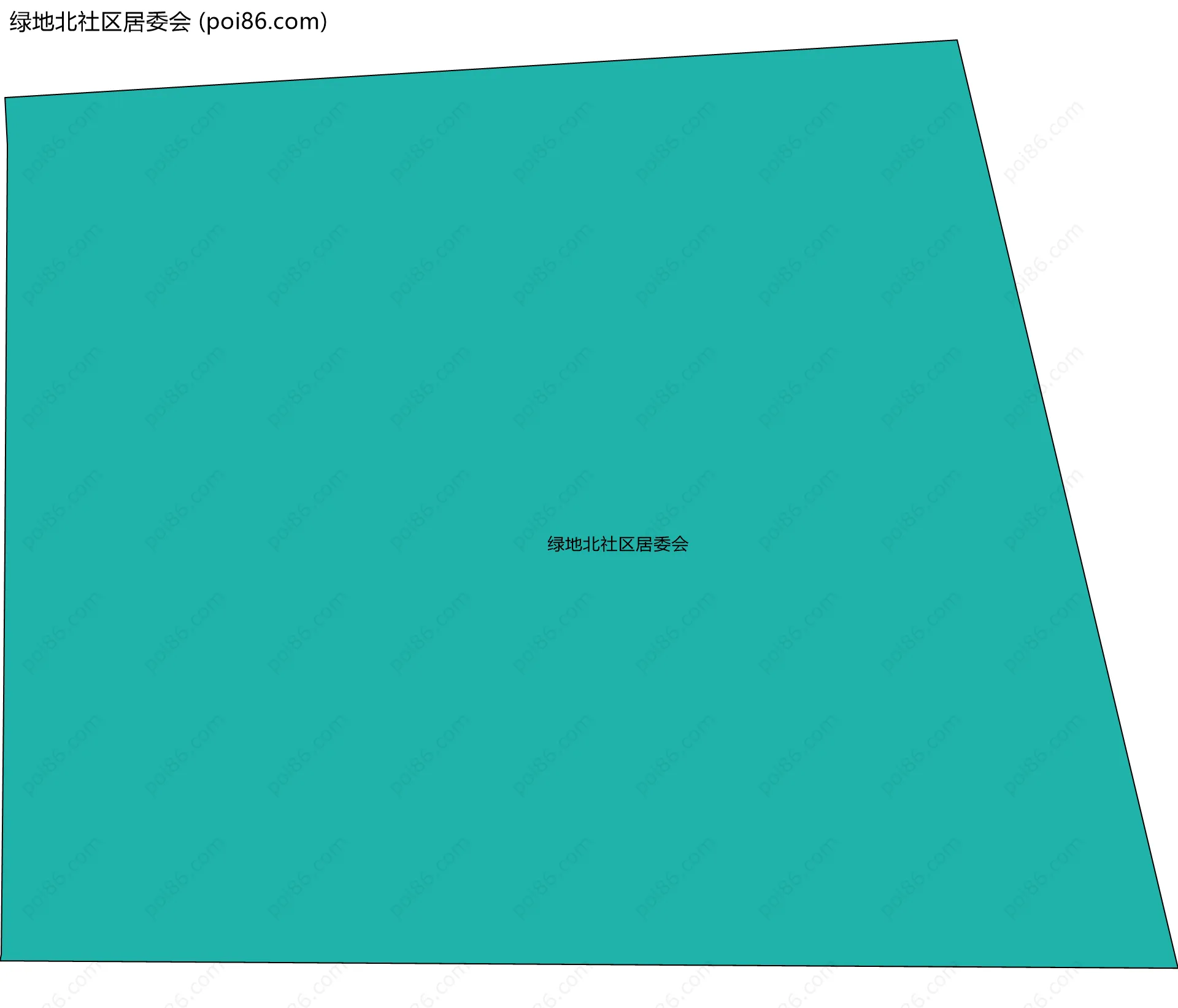 绿地北社区居委会边界地图