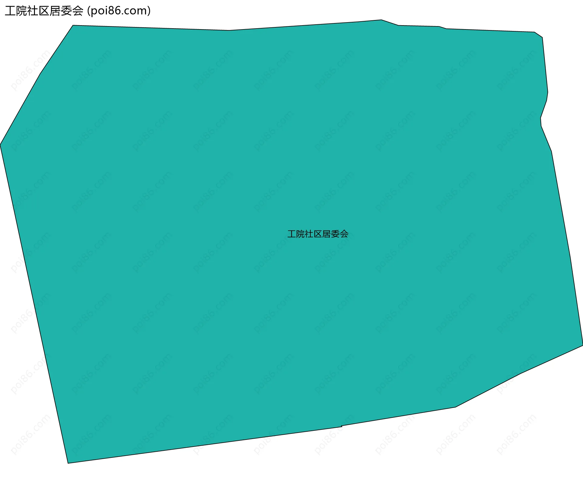 工院社区居委会边界地图