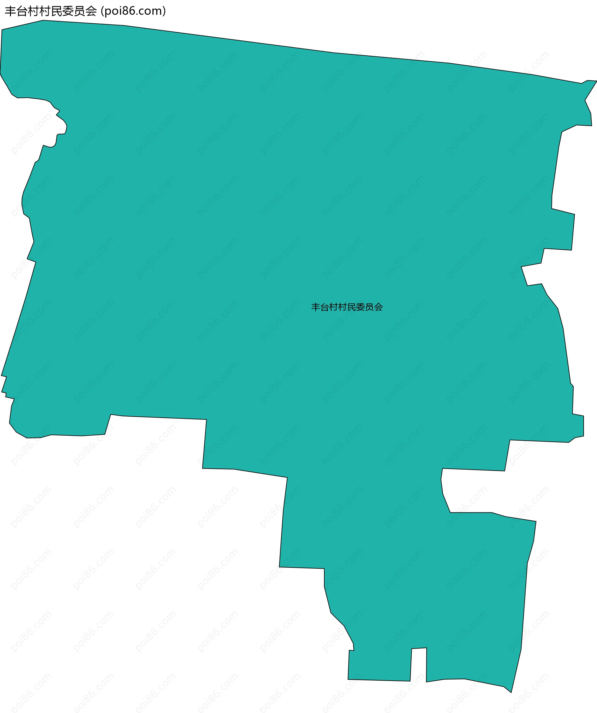 丰台村村民委员会边界地图