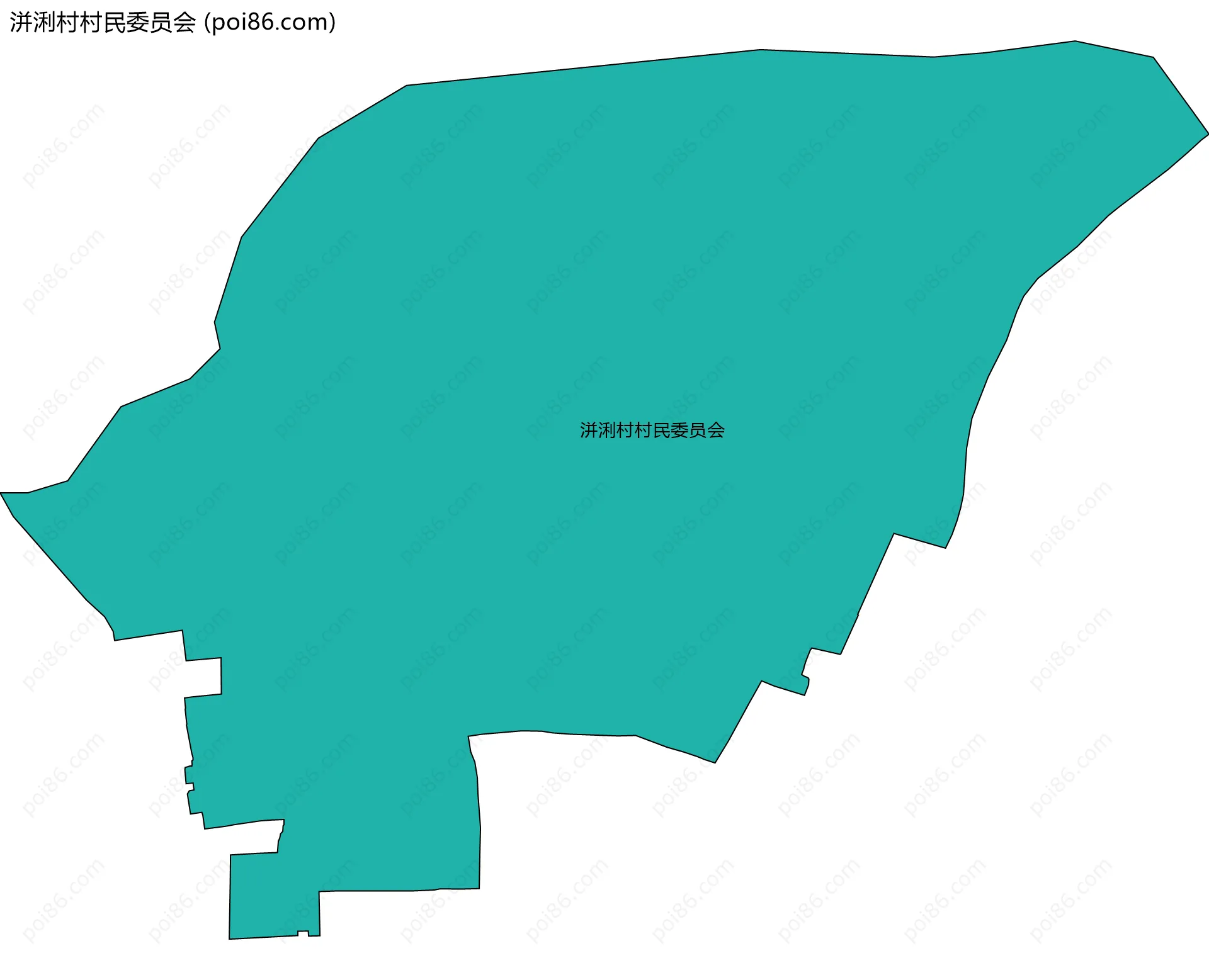 洴浰村村民委员会边界地图