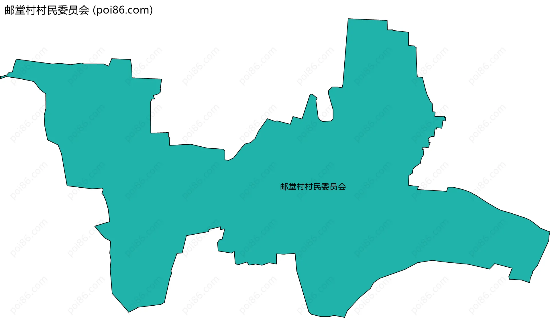 邮堂村村民委员会边界地图