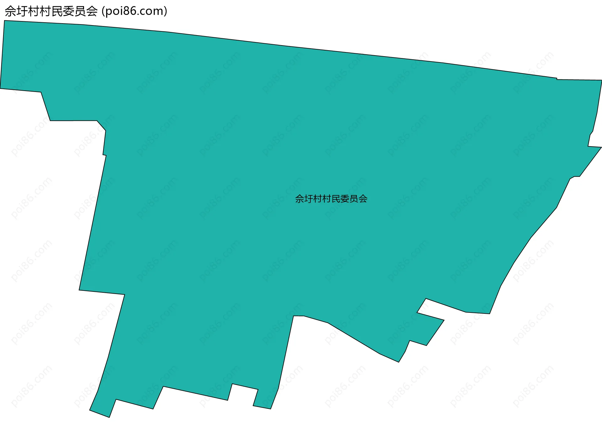 佘圩村村民委员会边界地图