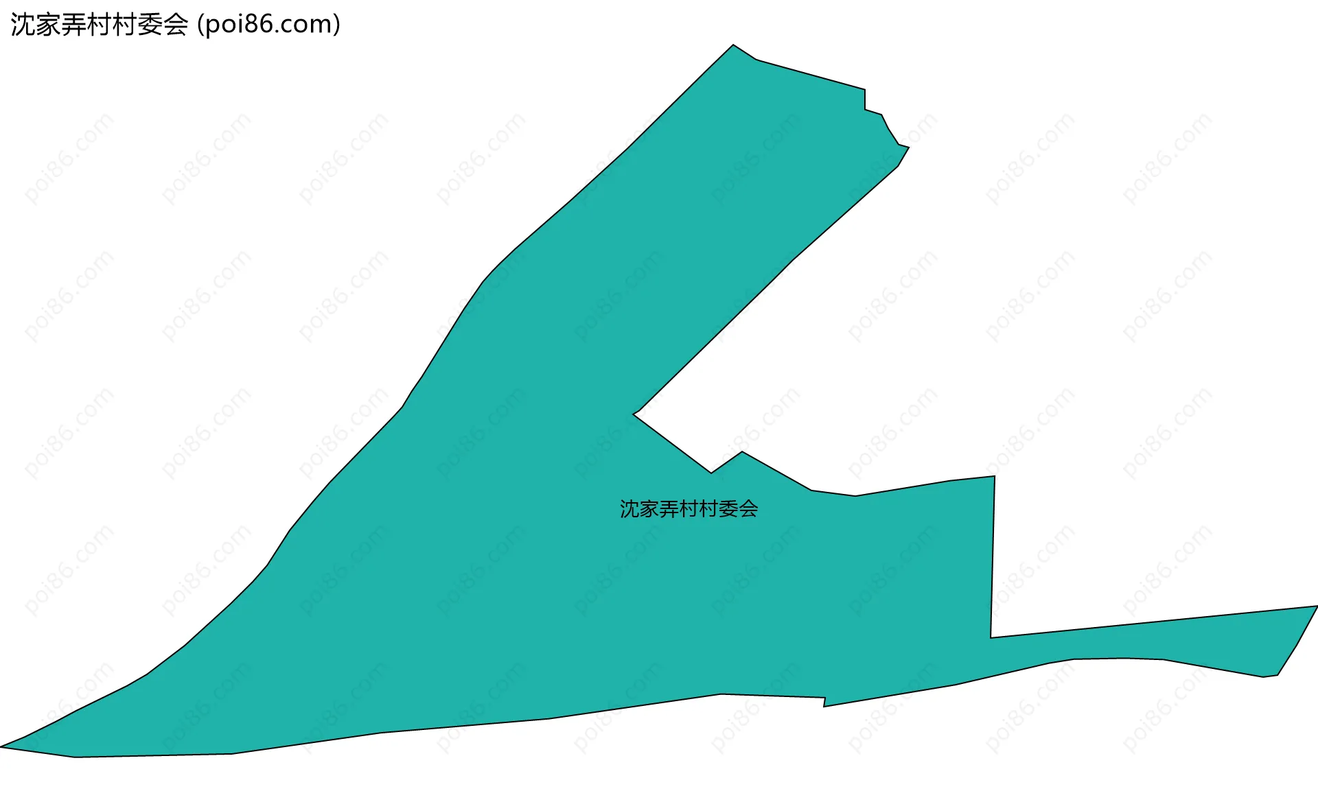 沈家弄村村委会边界地图