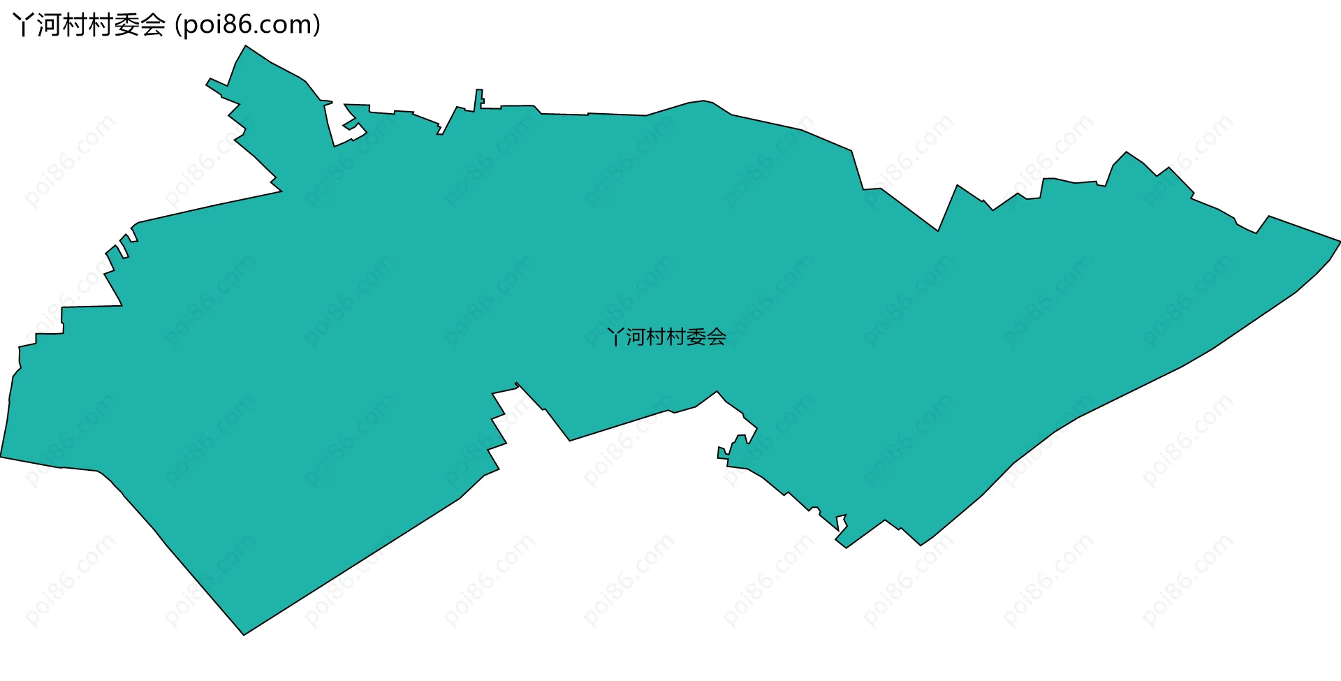 丫河村村委会边界地图