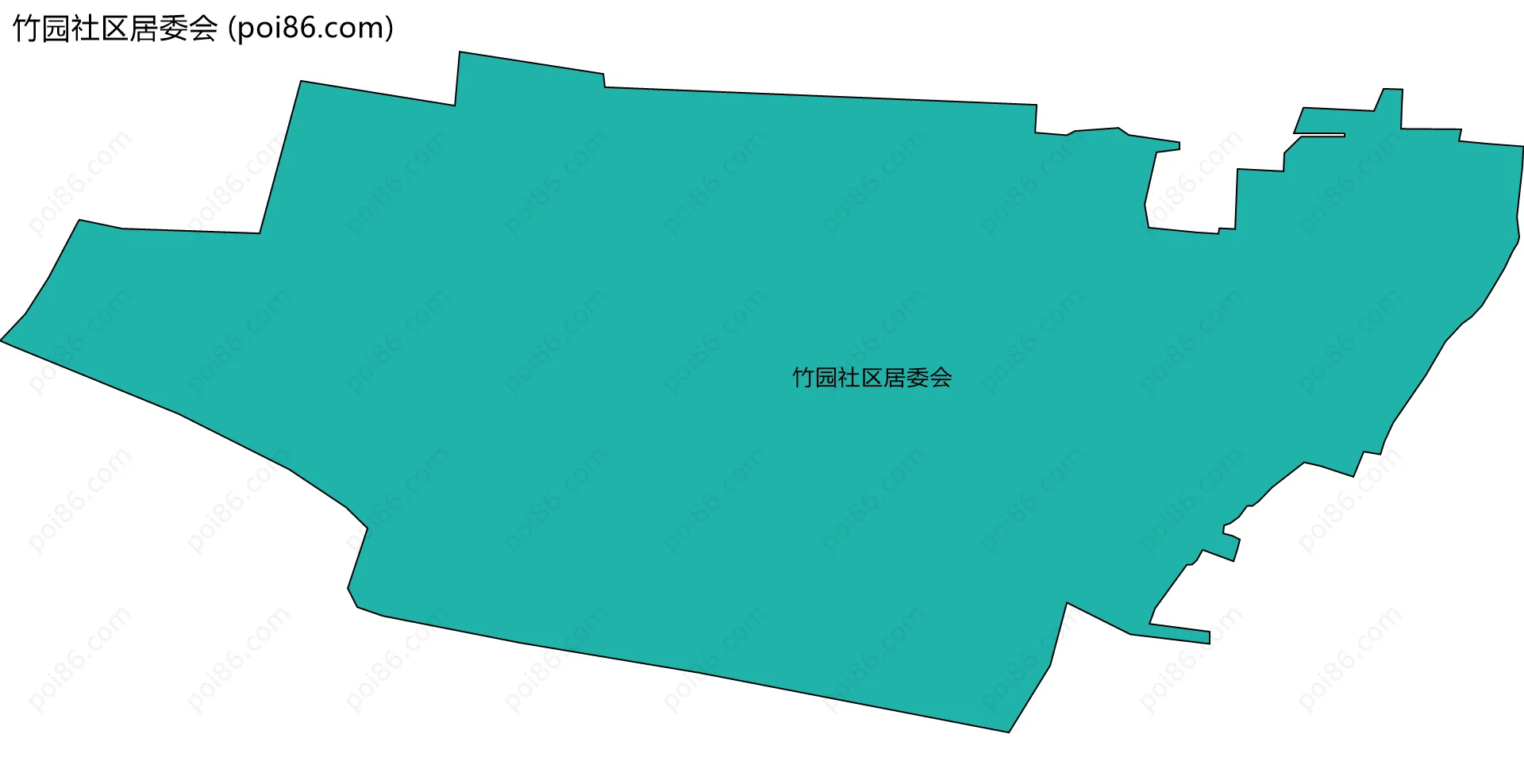 竹园社区居委会边界地图