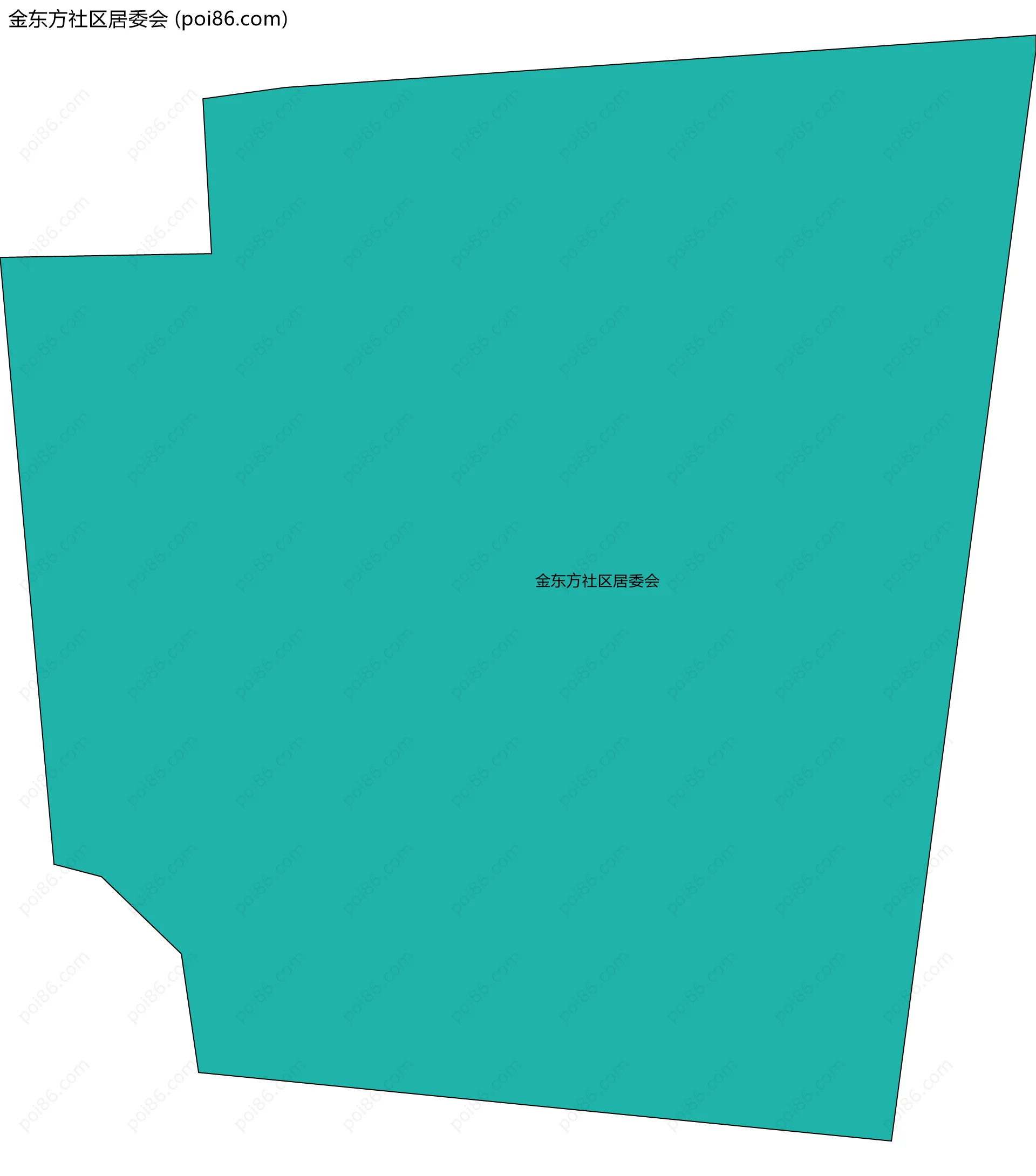 金东方社区居委会边界地图