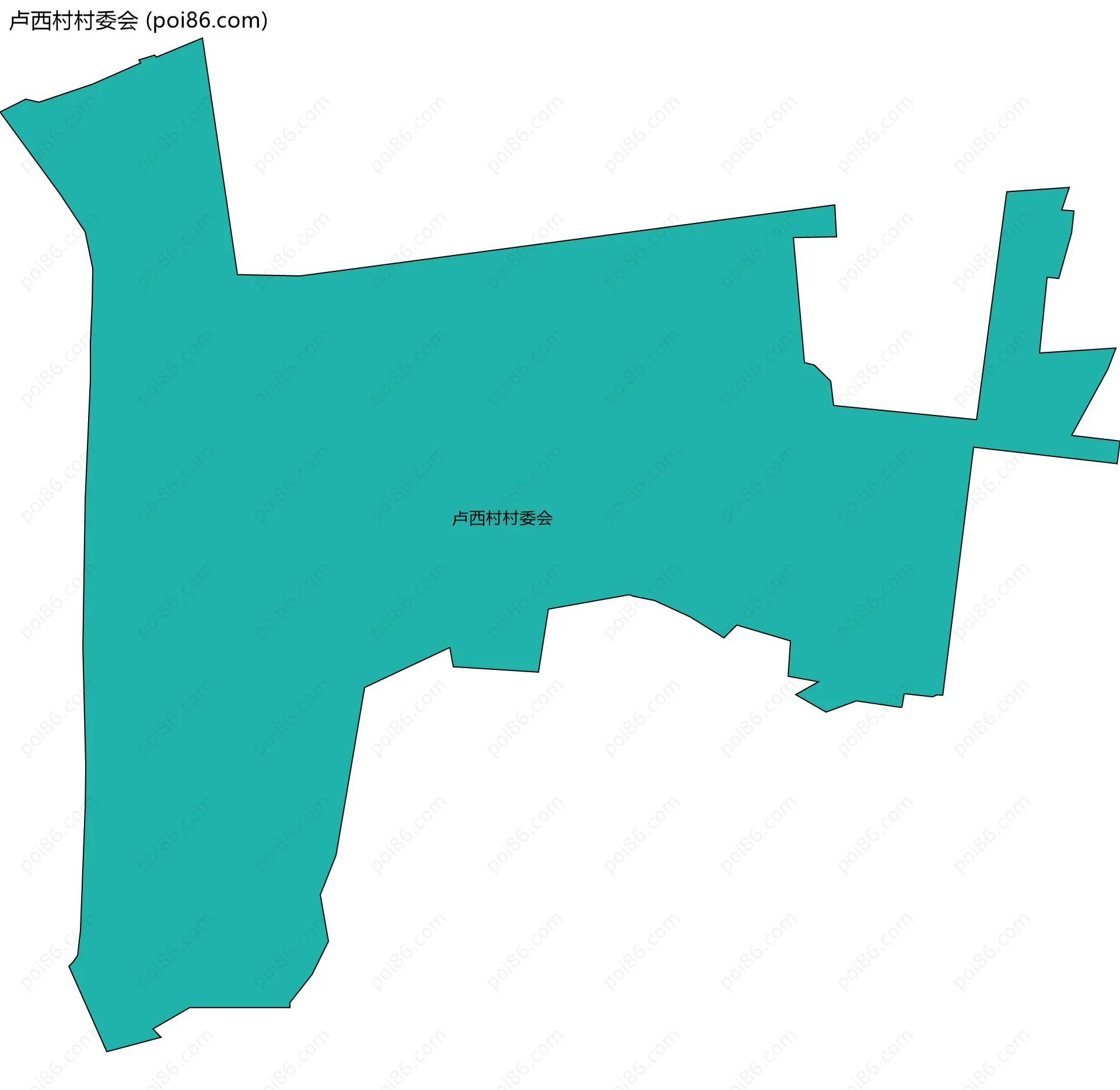 卢西村村委会边界地图
