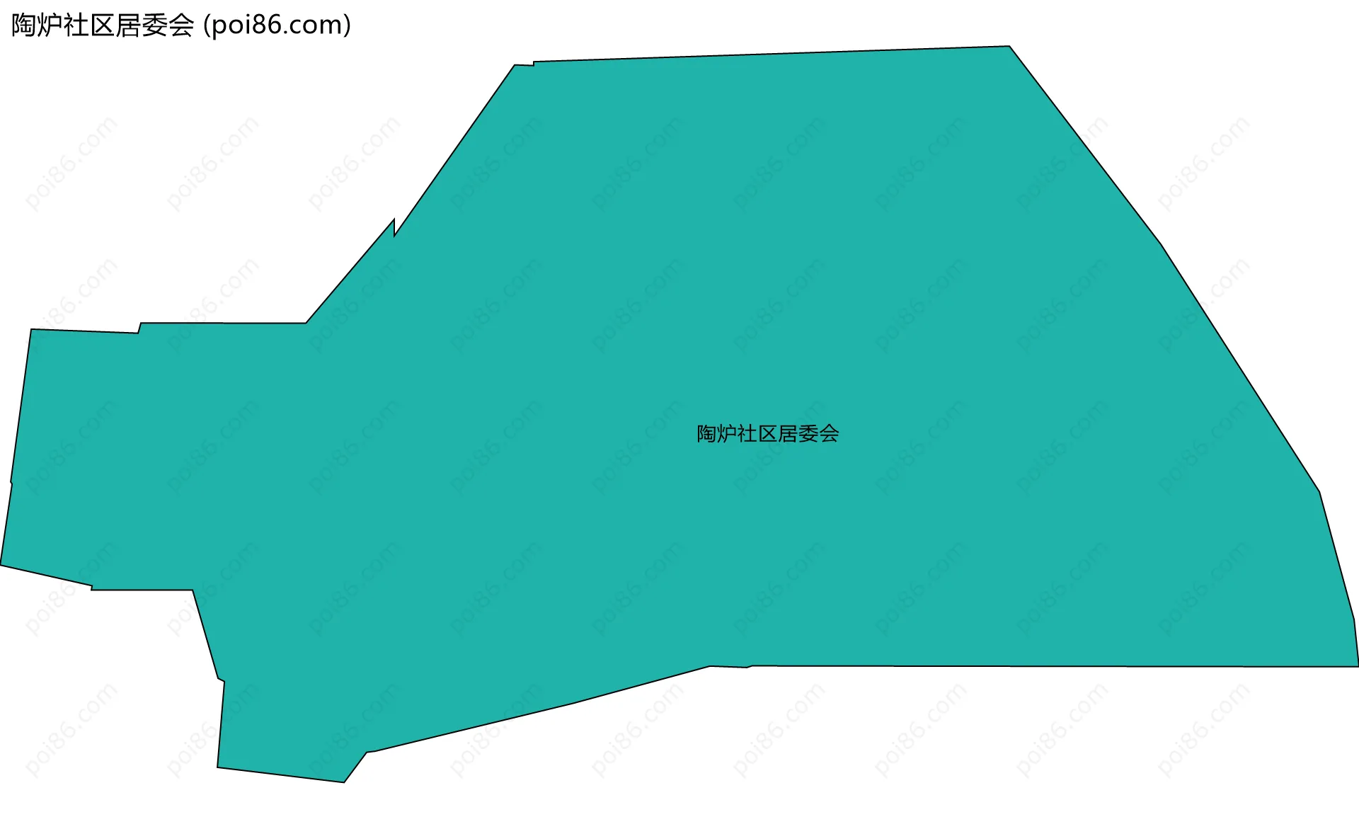 陶炉社区居委会边界地图