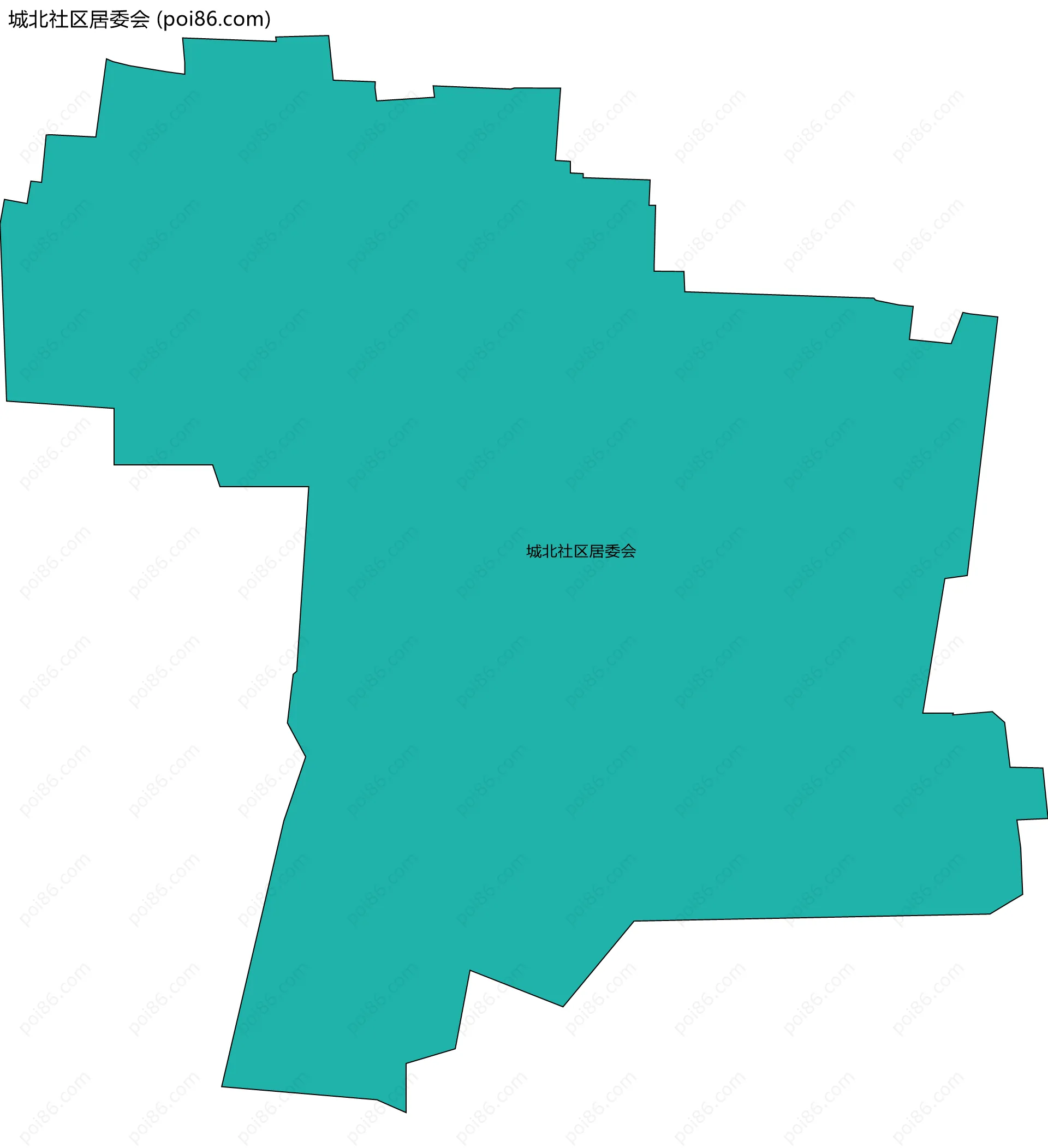 城北社区居委会边界地图