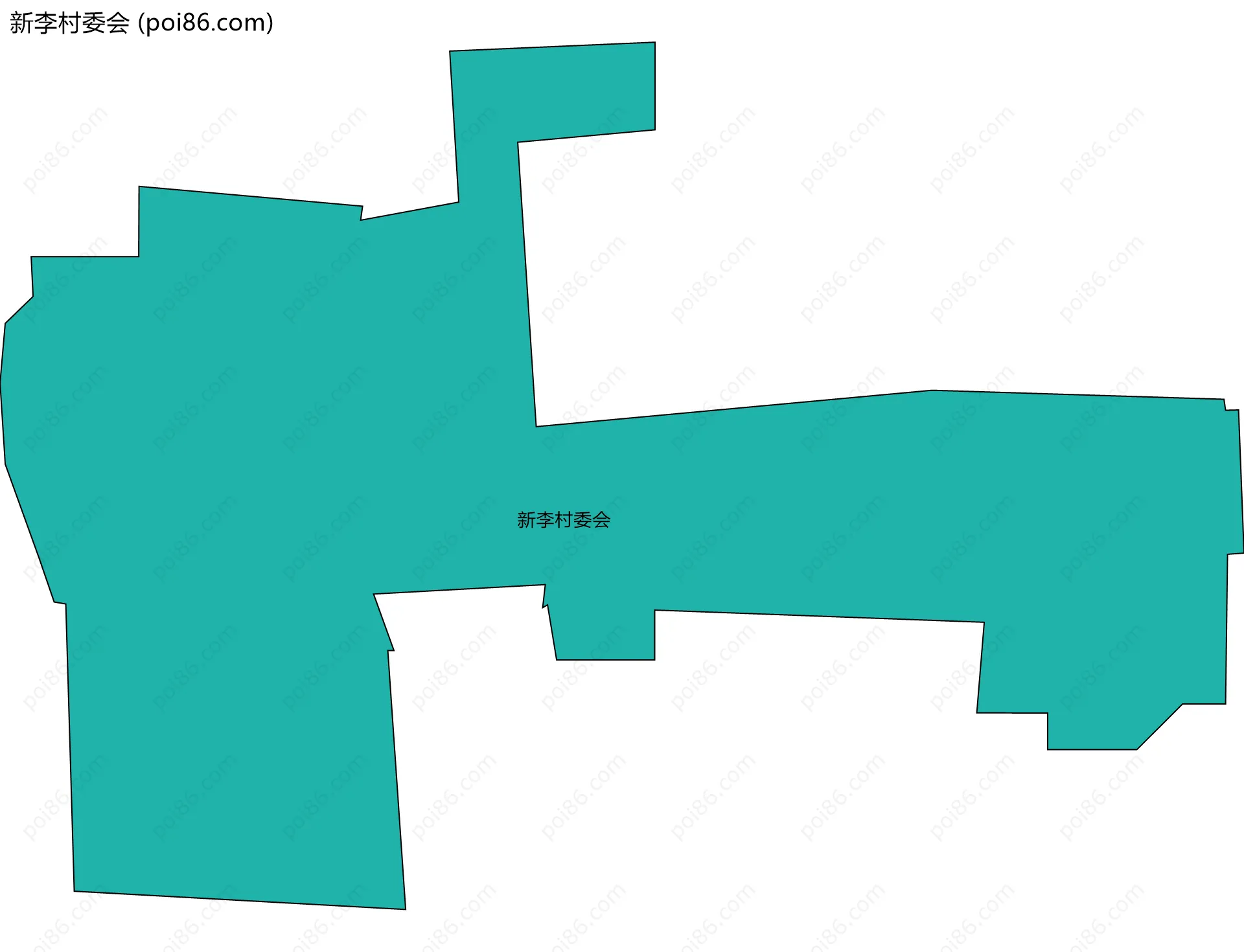 新李村委会边界地图