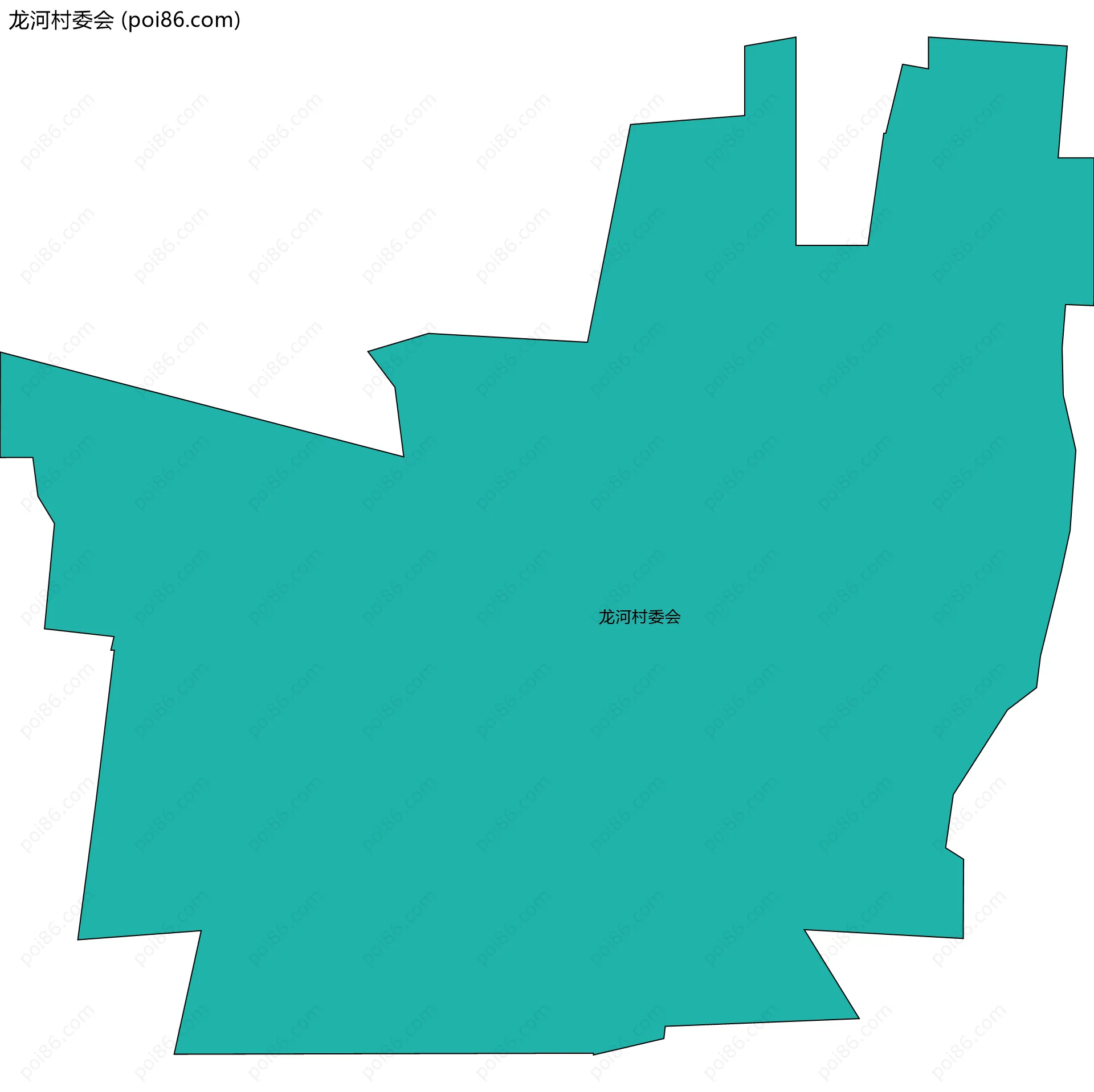 龙河村委会边界地图