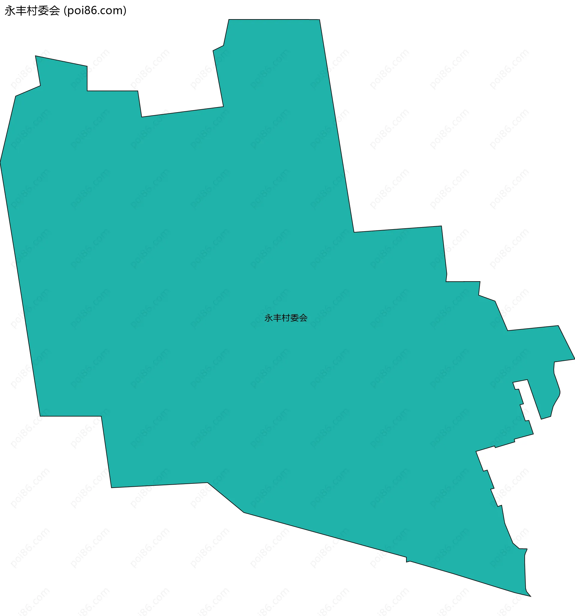 永丰村委会边界地图