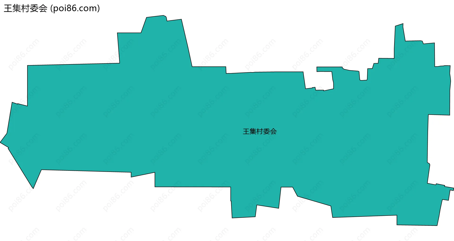 王集村委会边界地图