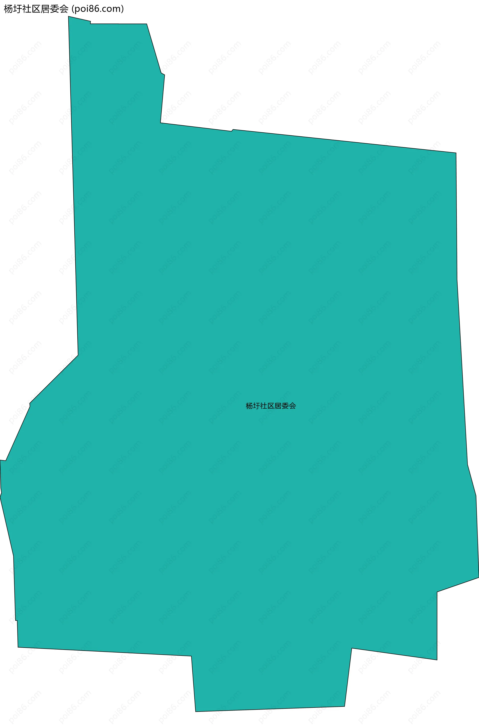 杨圩社区居委会边界地图