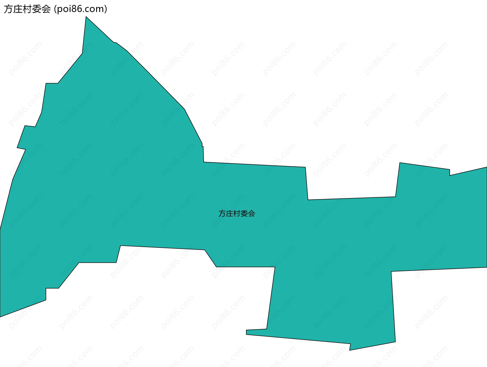 方庄村委会边界地图