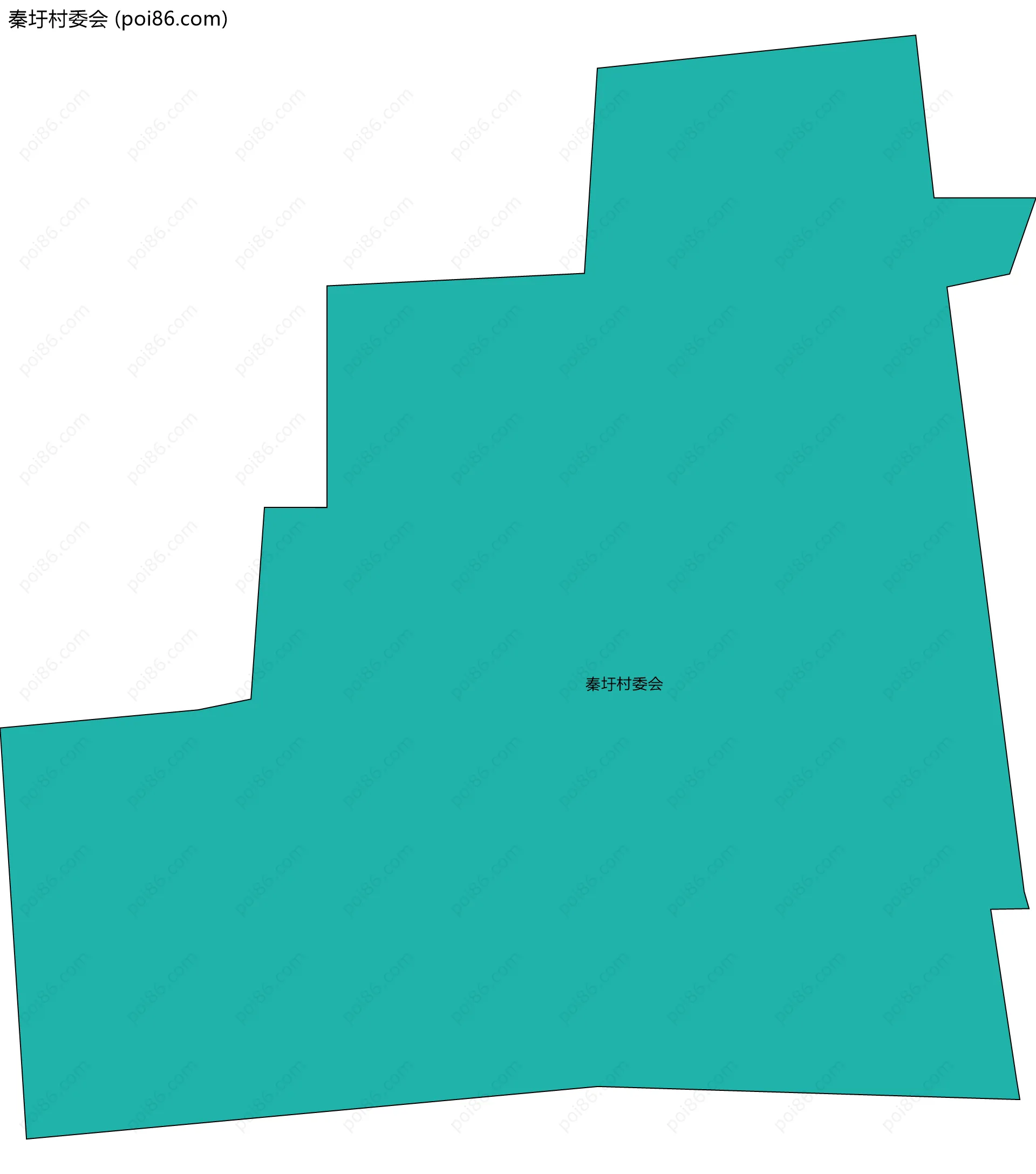 秦圩村委会边界地图