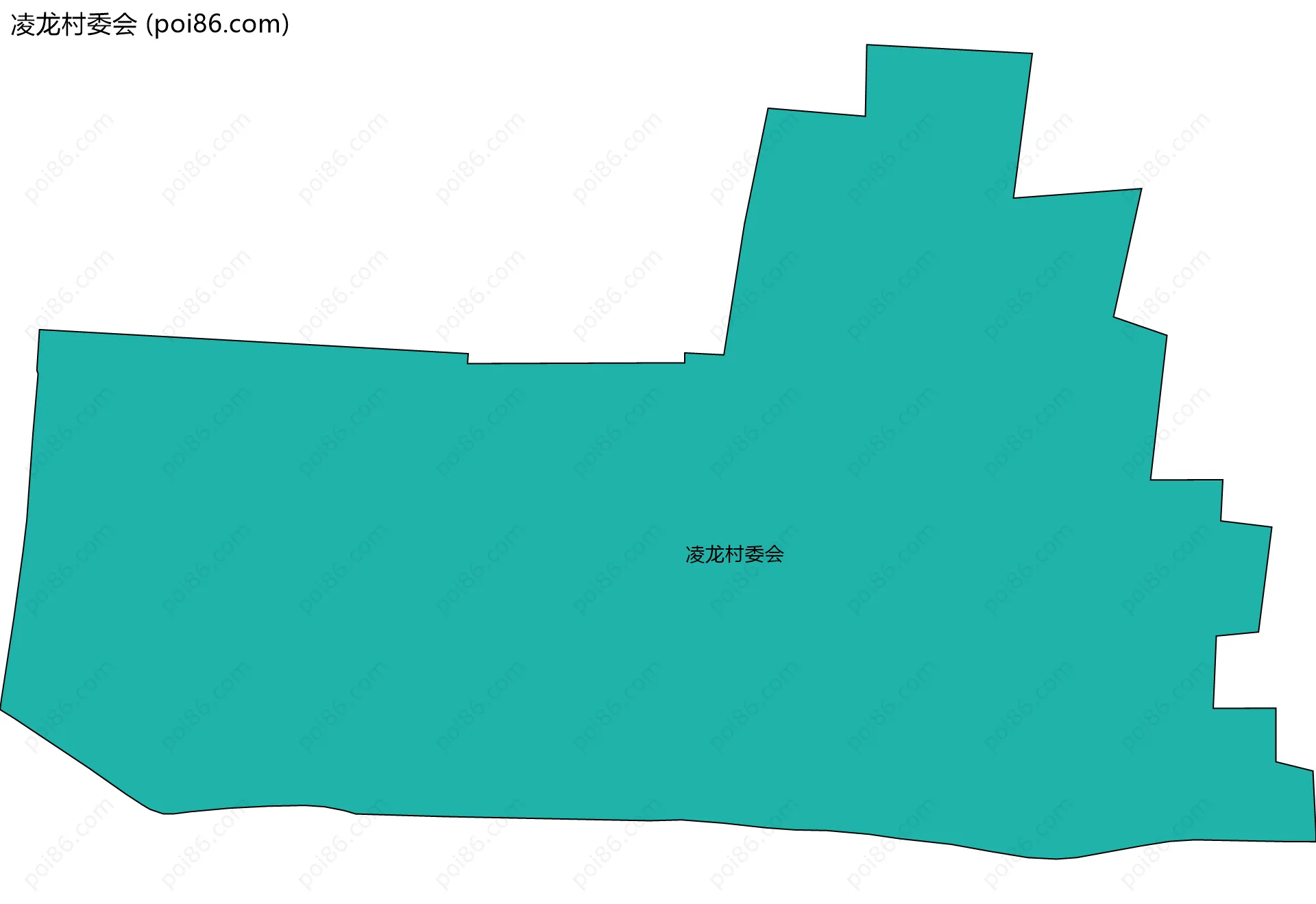 凌龙村委会边界地图