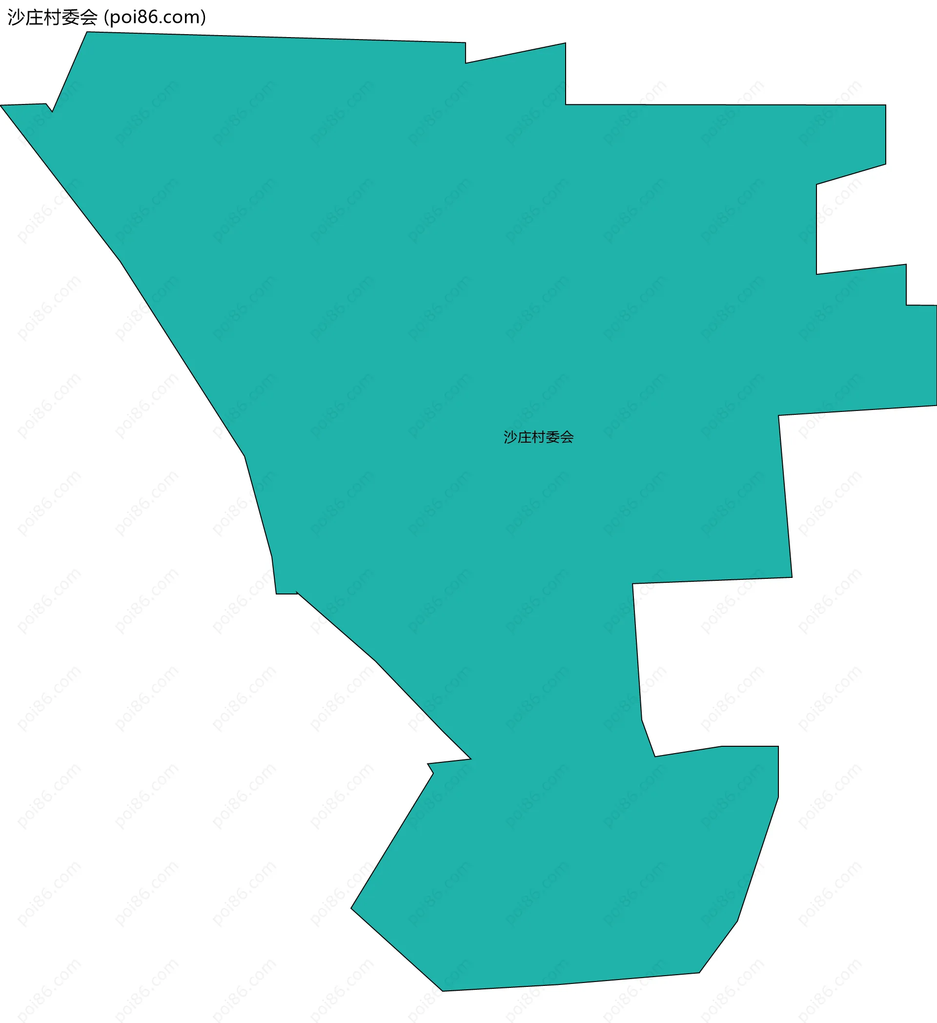 沙庄村委会边界地图