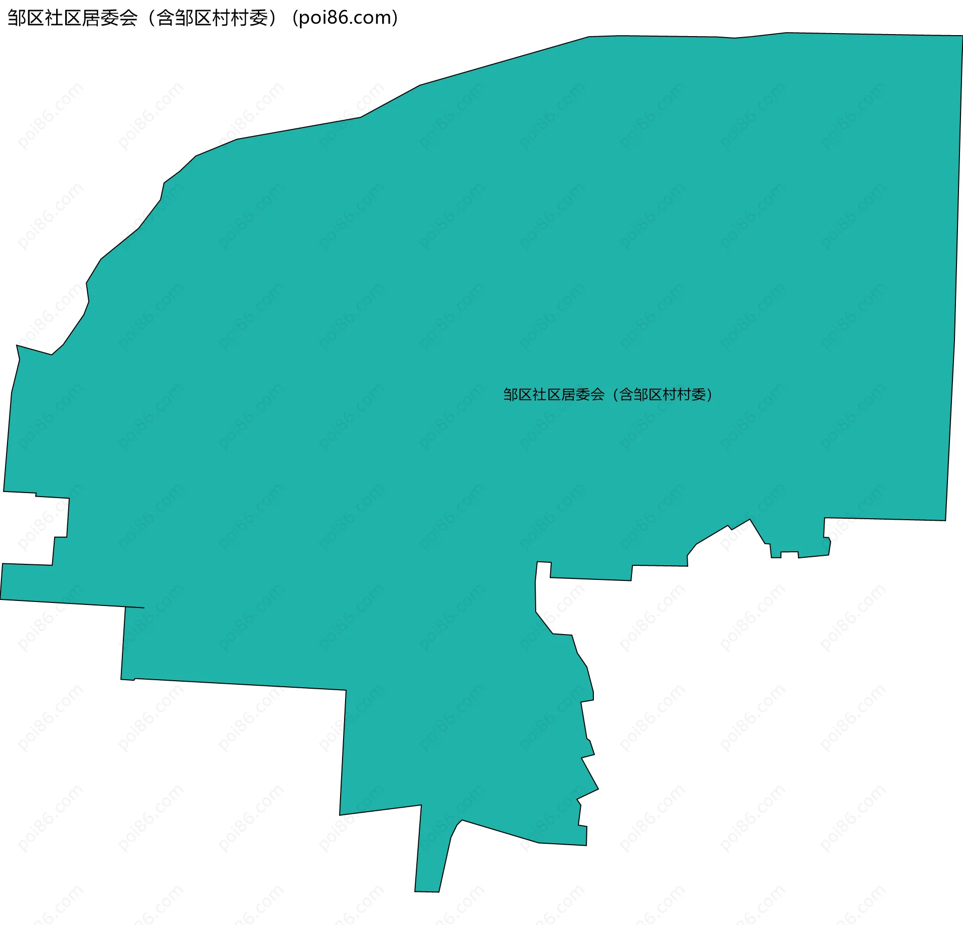 邹区社区居委会（含邹区村村委）边界地图