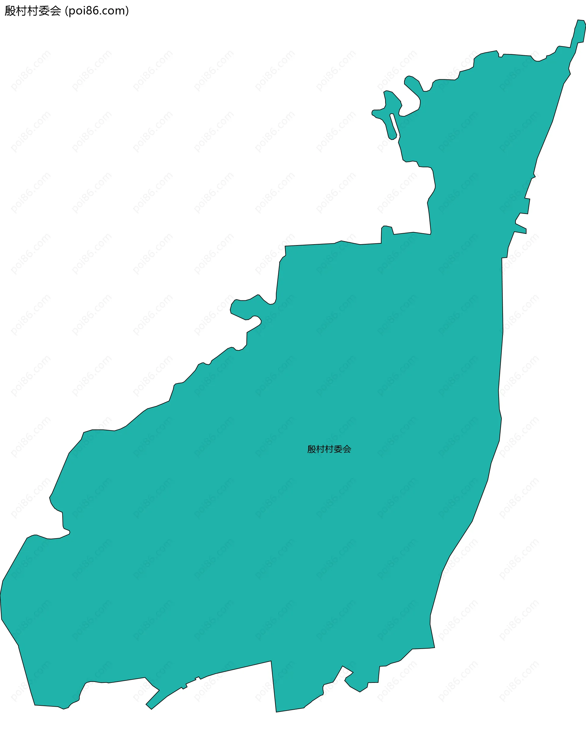 殷村村委会边界地图