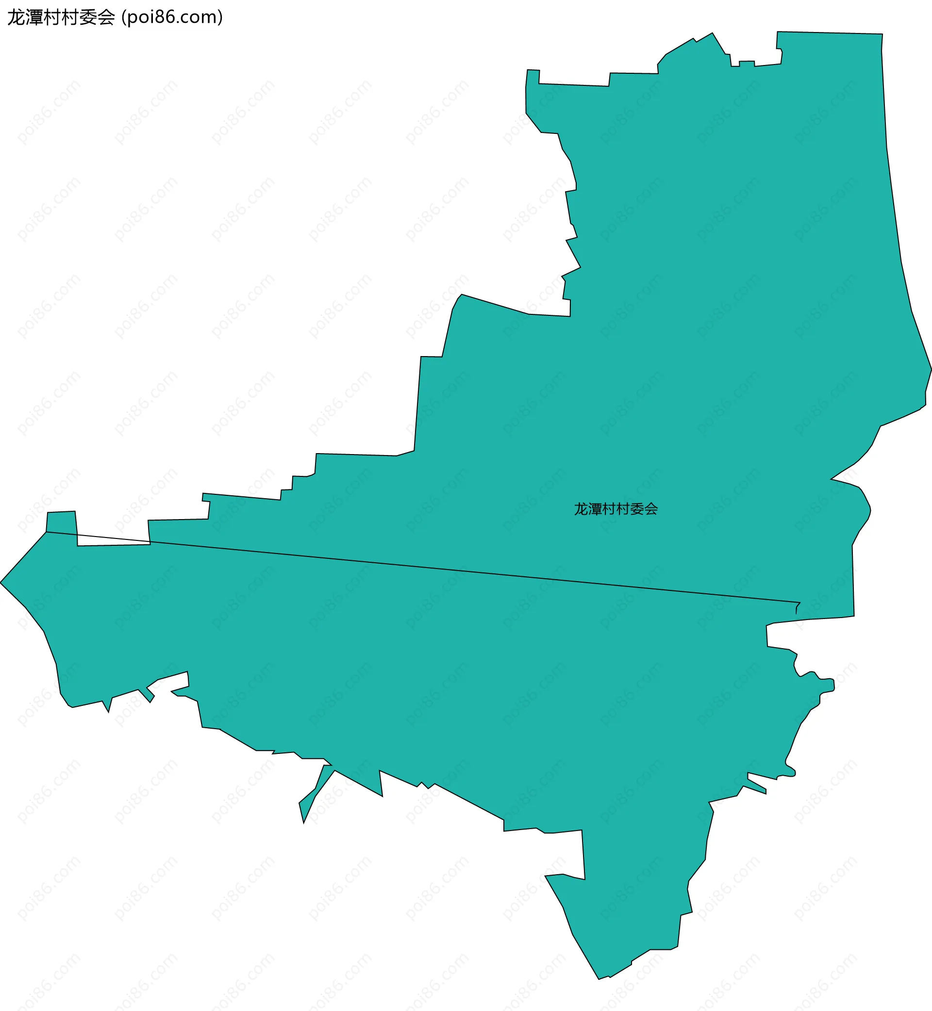 龙潭村村委会边界地图