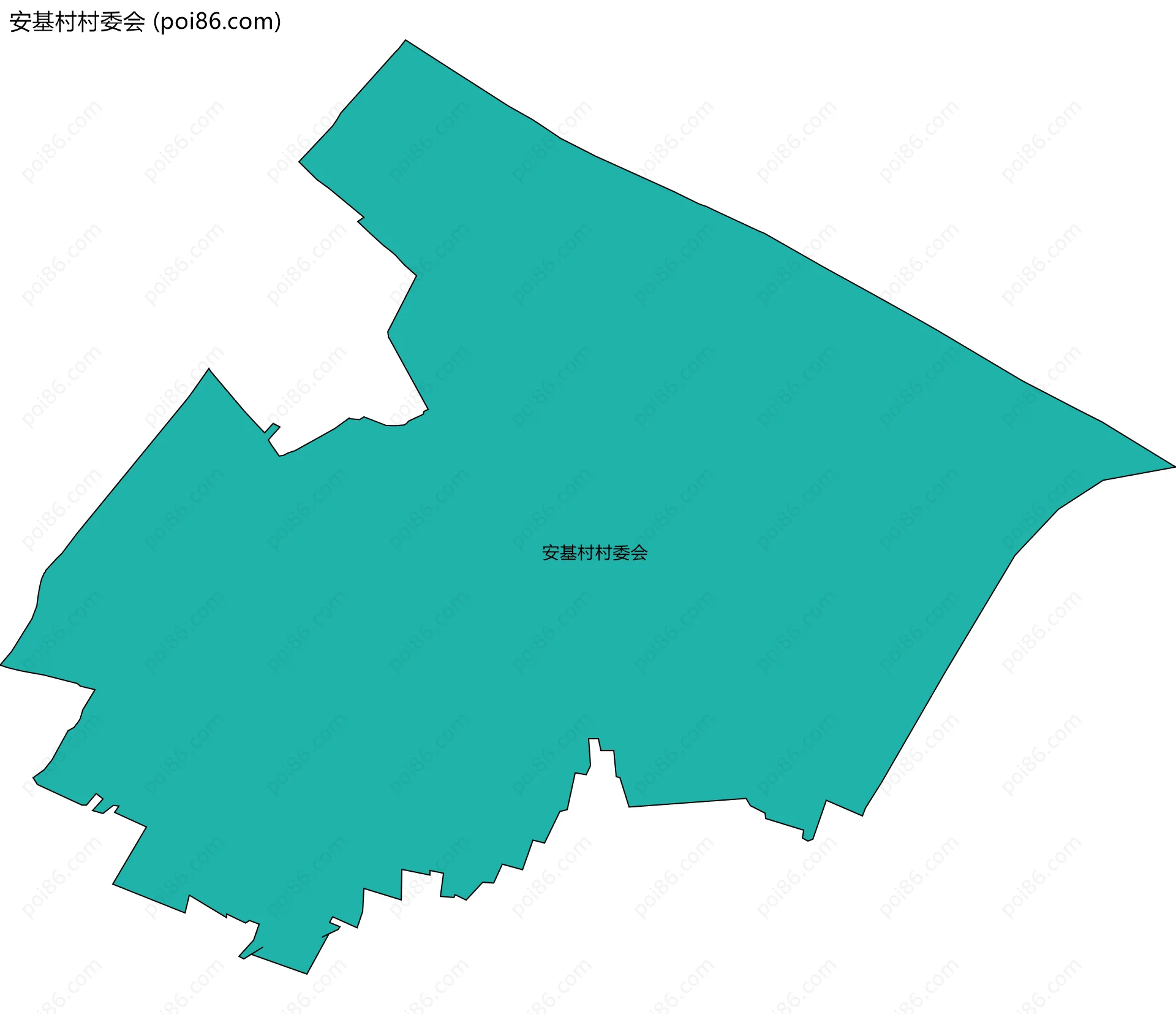 安基村村委会边界地图