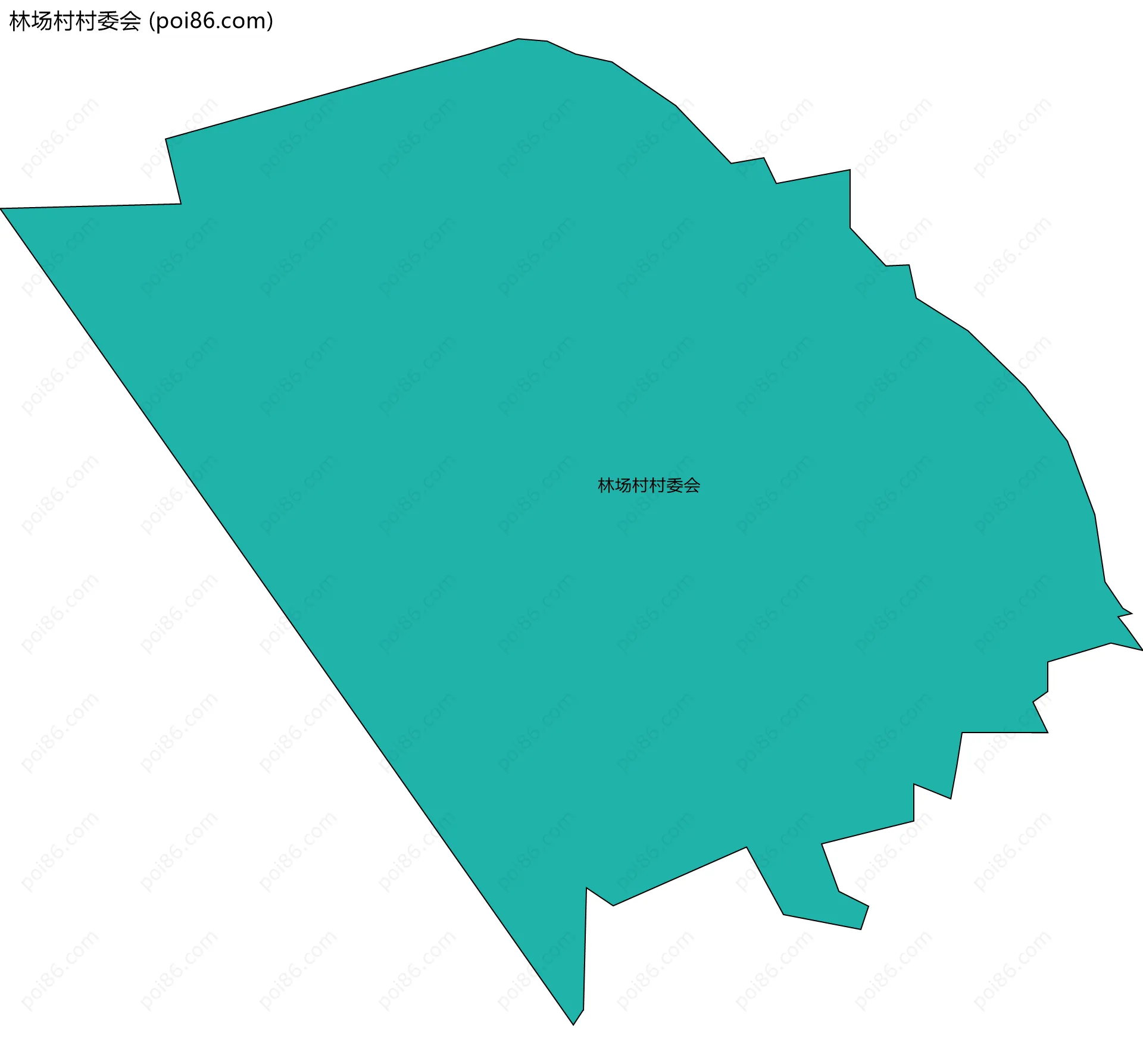 林场村村委会边界地图