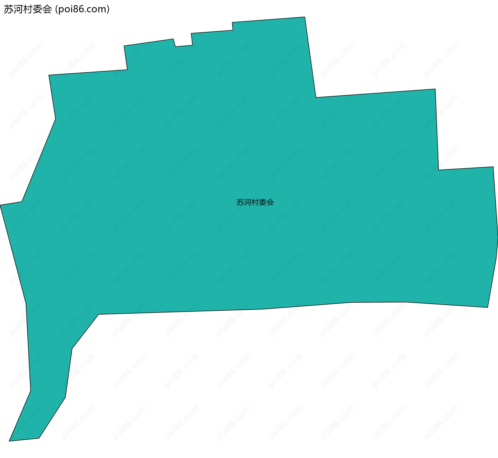 苏河村委会边界地图