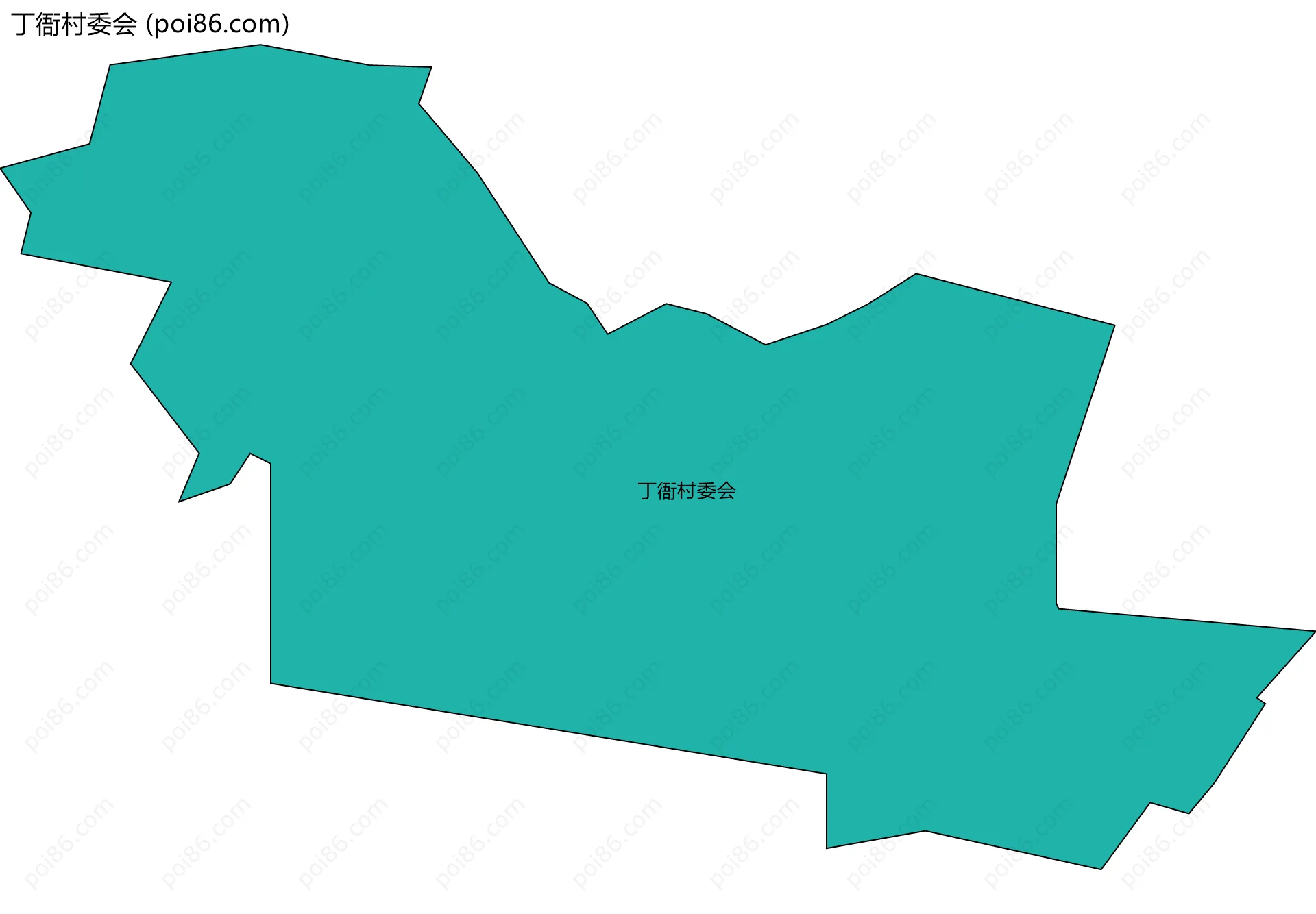 丁衙村委会边界地图