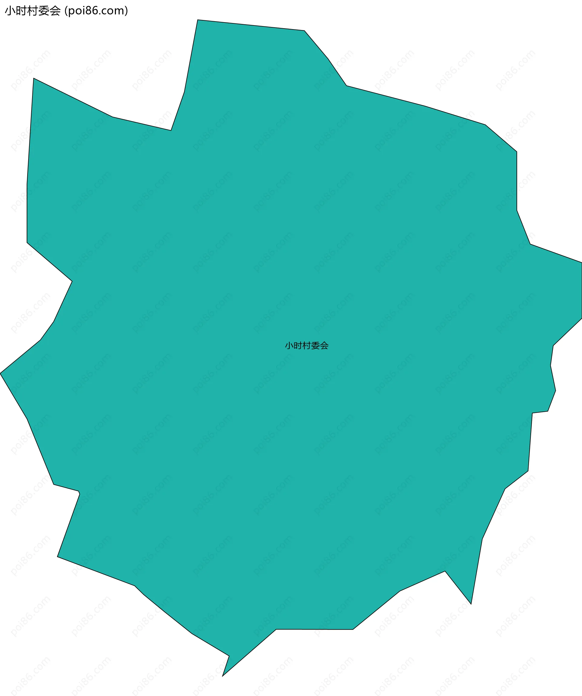 小时村委会边界地图