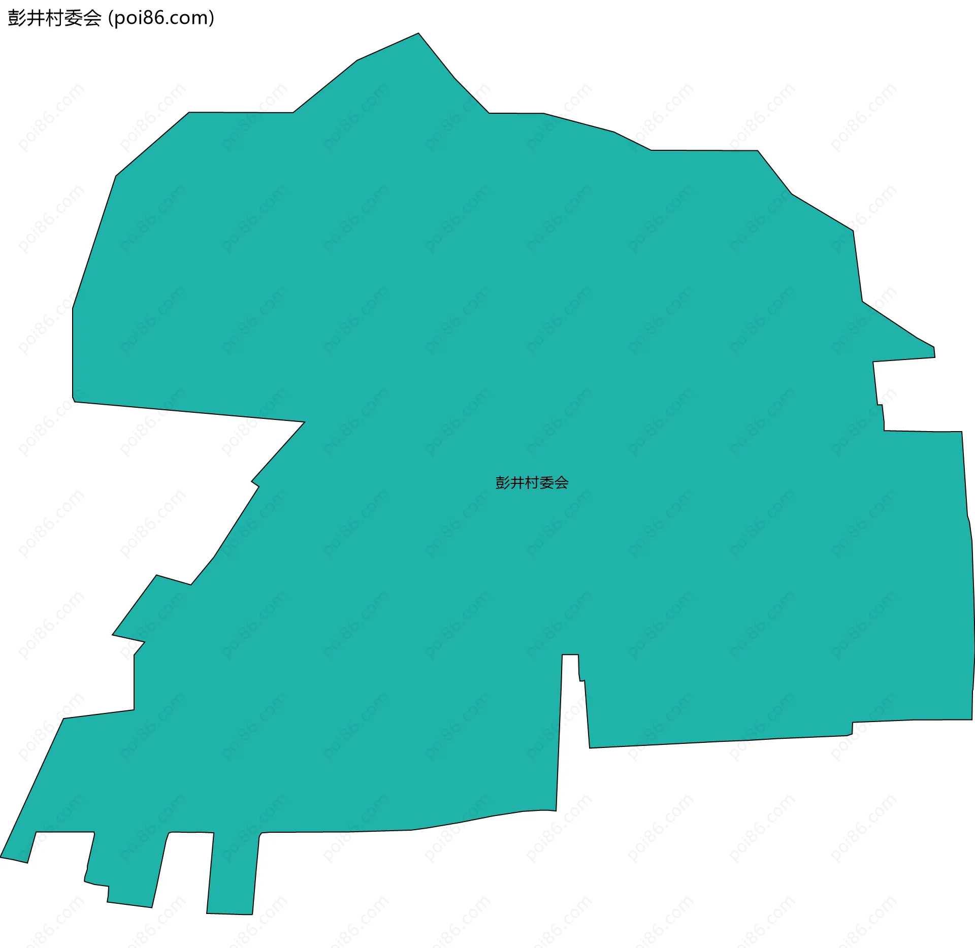 彭井村委会边界地图