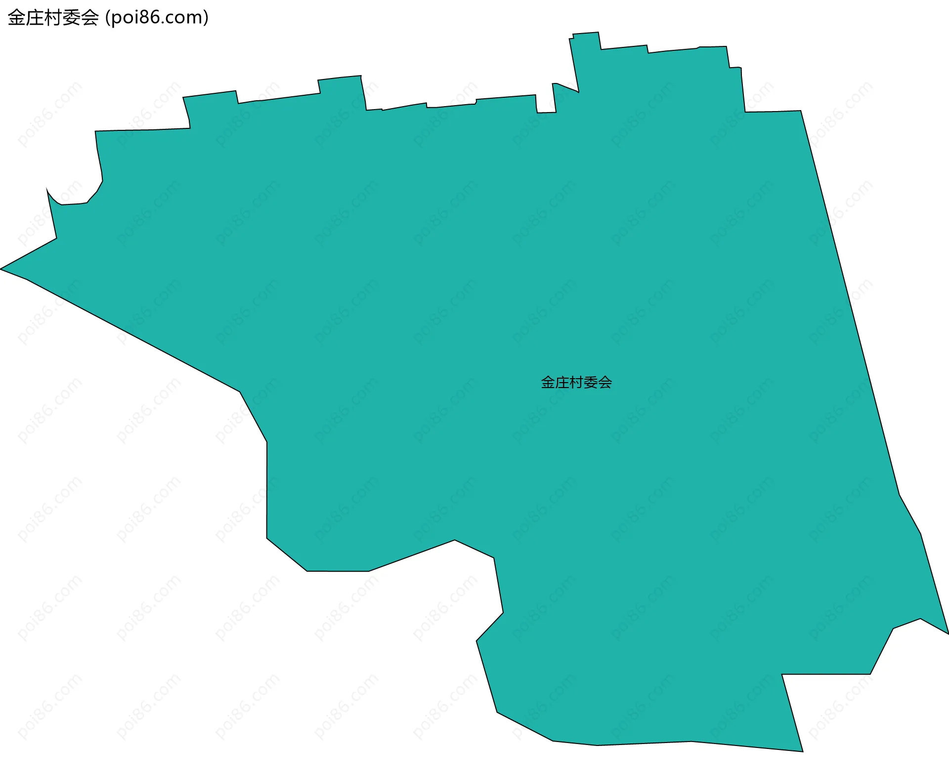 金庄村委会边界地图