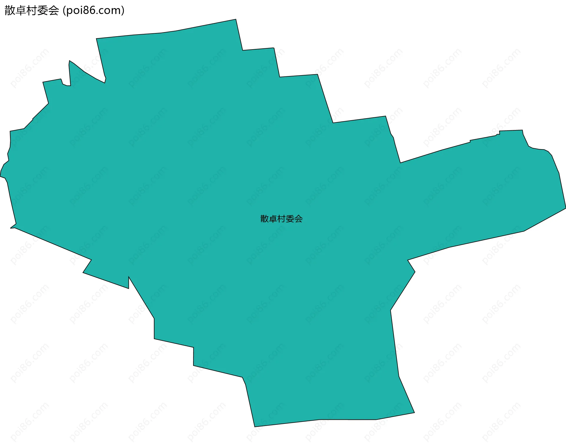 散卓村委会边界地图