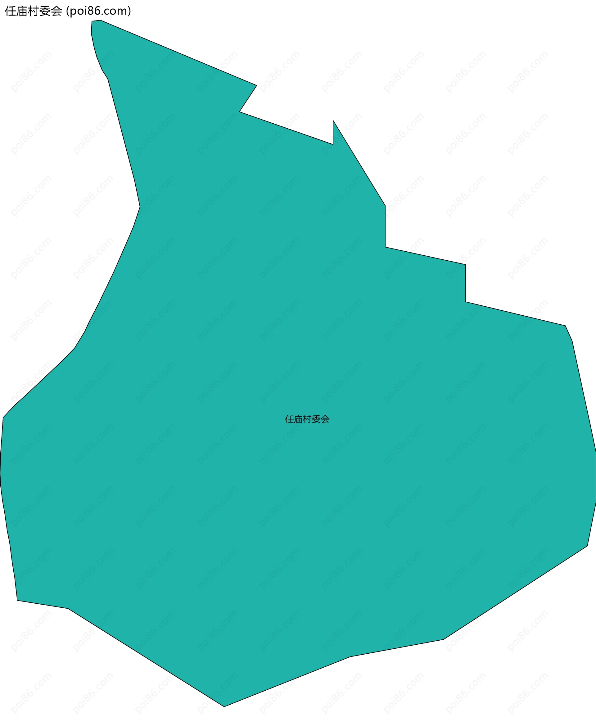 任庙村委会边界地图