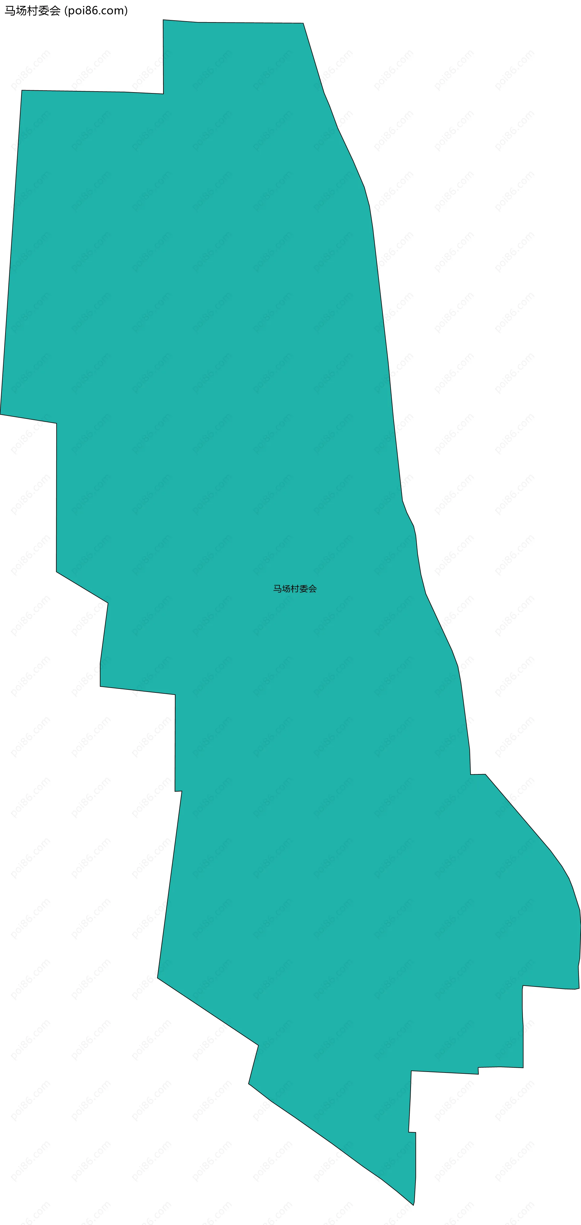 马场村委会边界地图