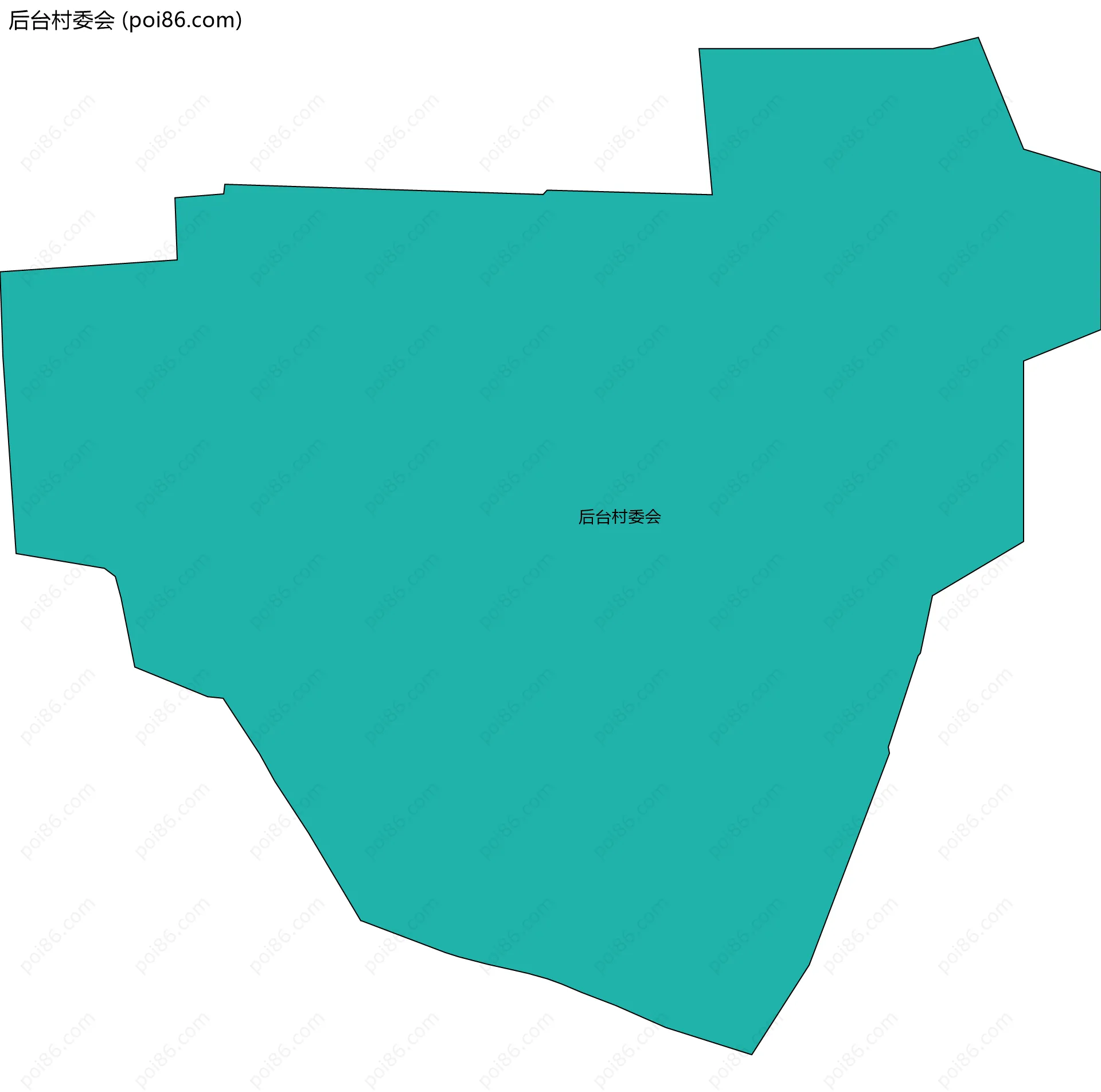 后台村委会边界地图