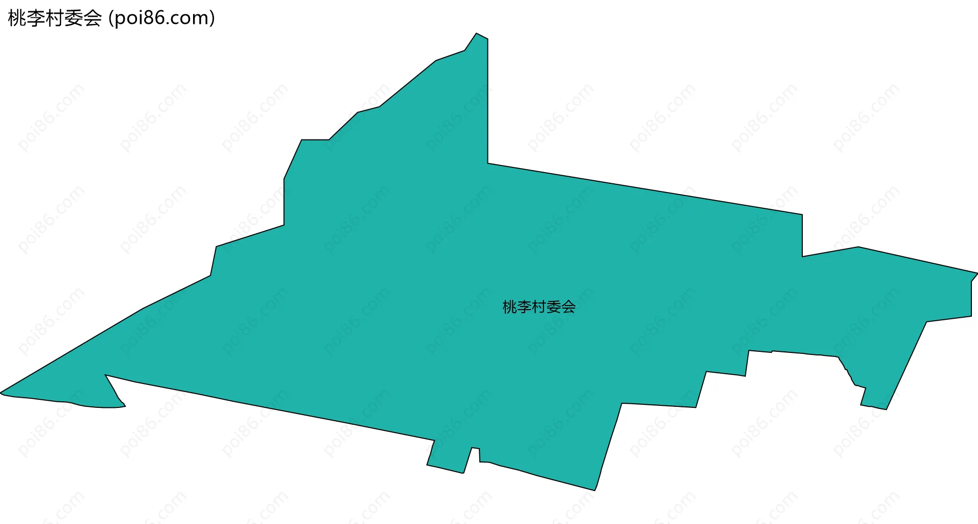 桃李村委会边界地图