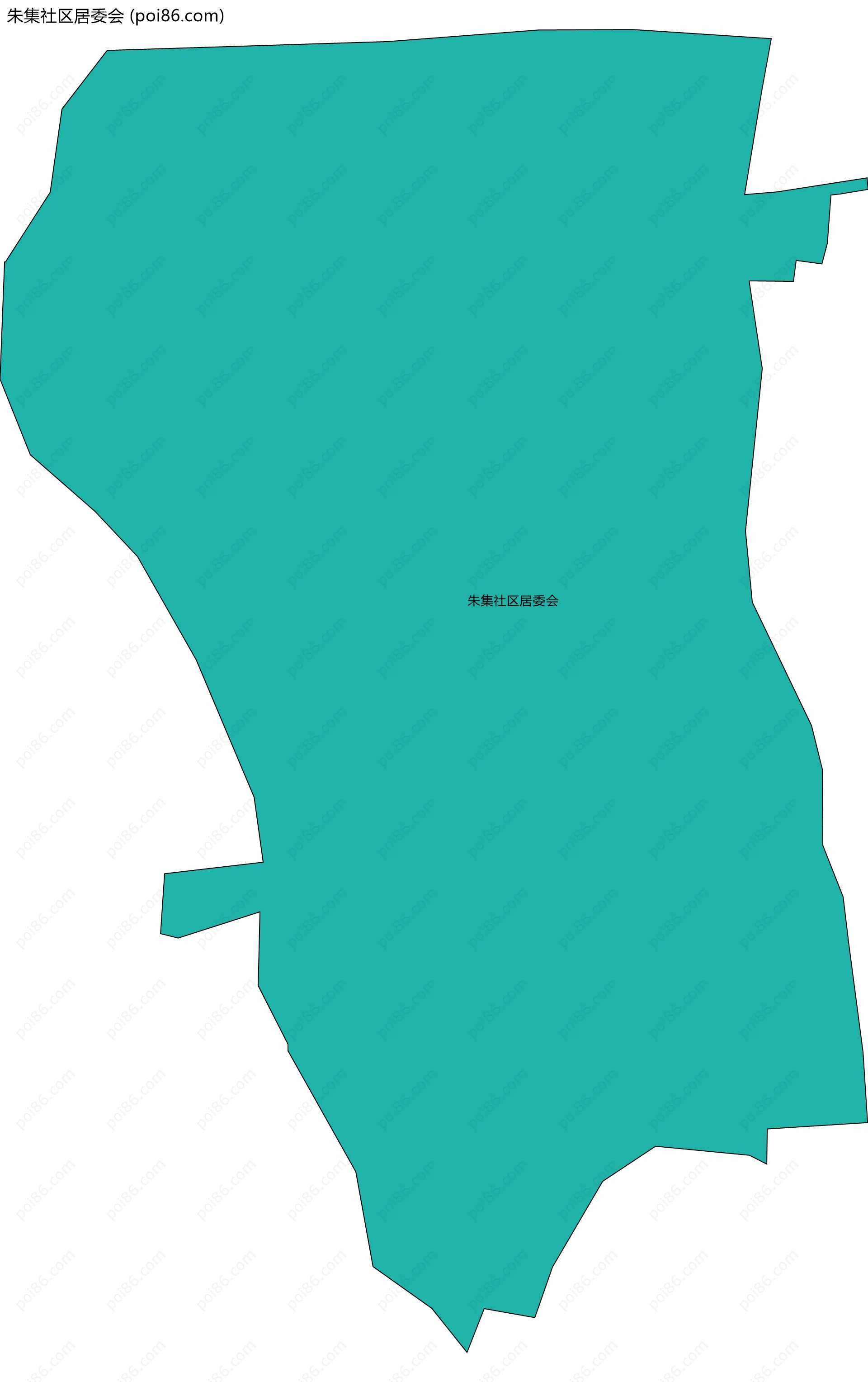 朱集社区居委会边界地图