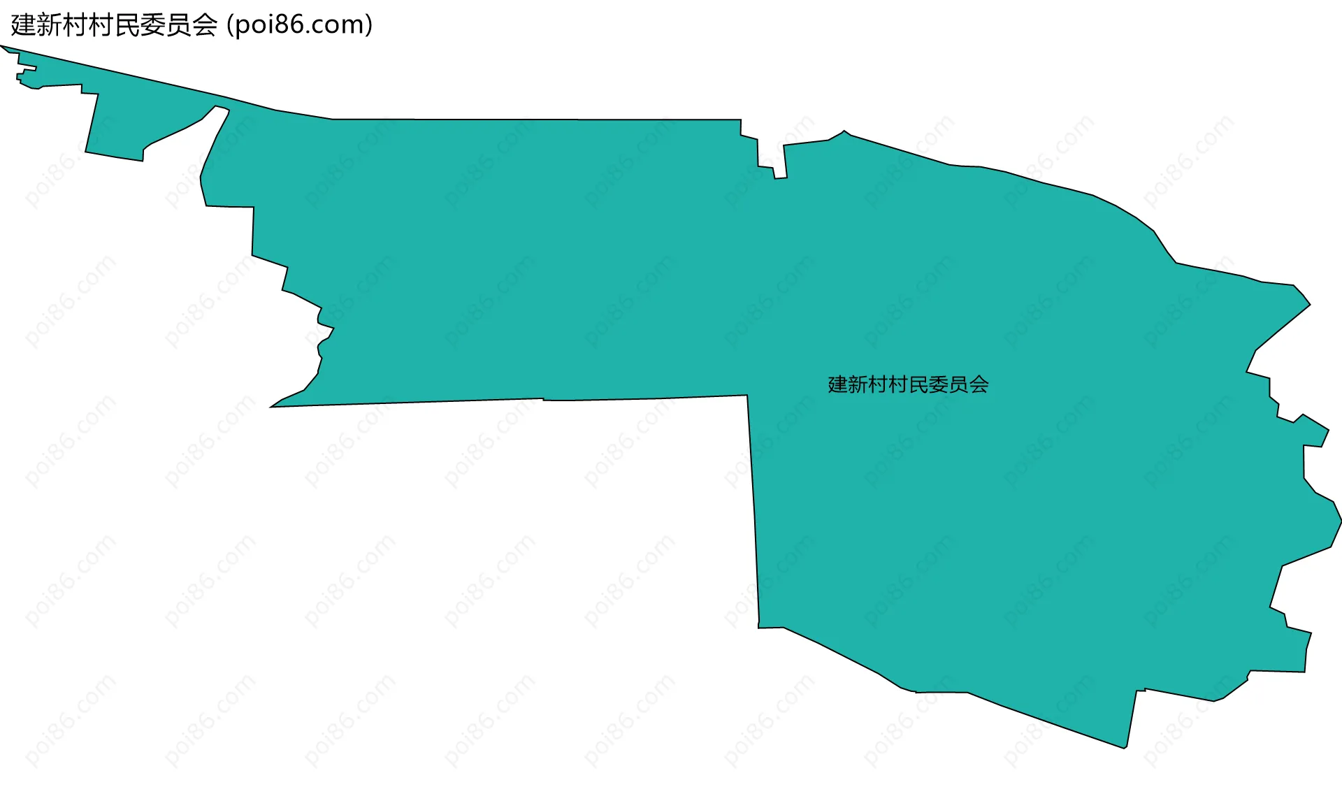 建新村村民委员会边界地图