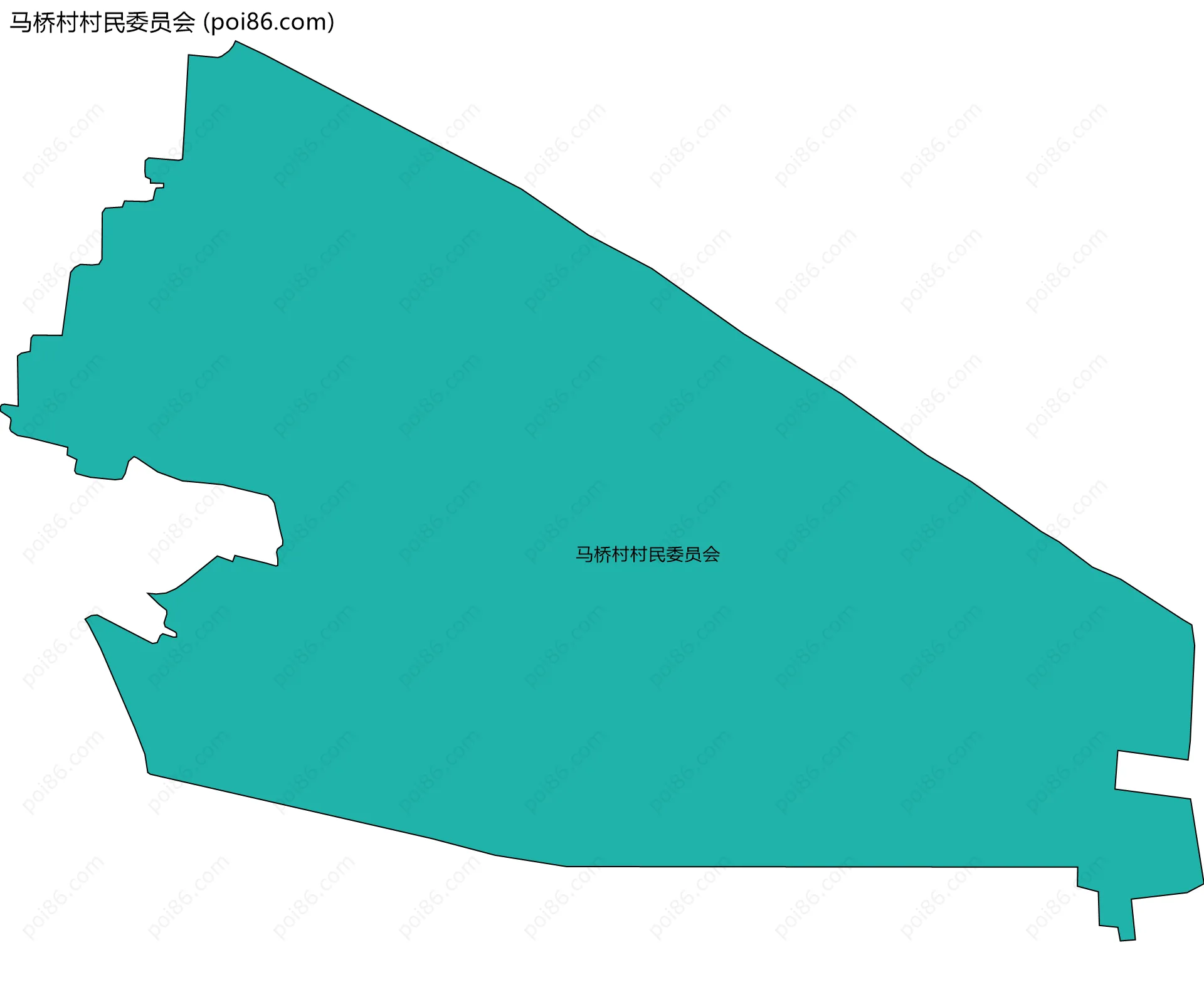 马桥村村民委员会边界地图