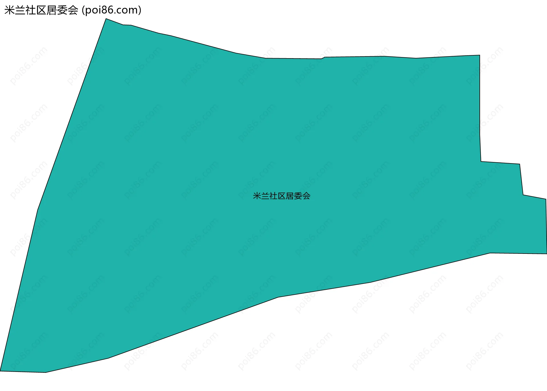 米兰社区居委会边界地图