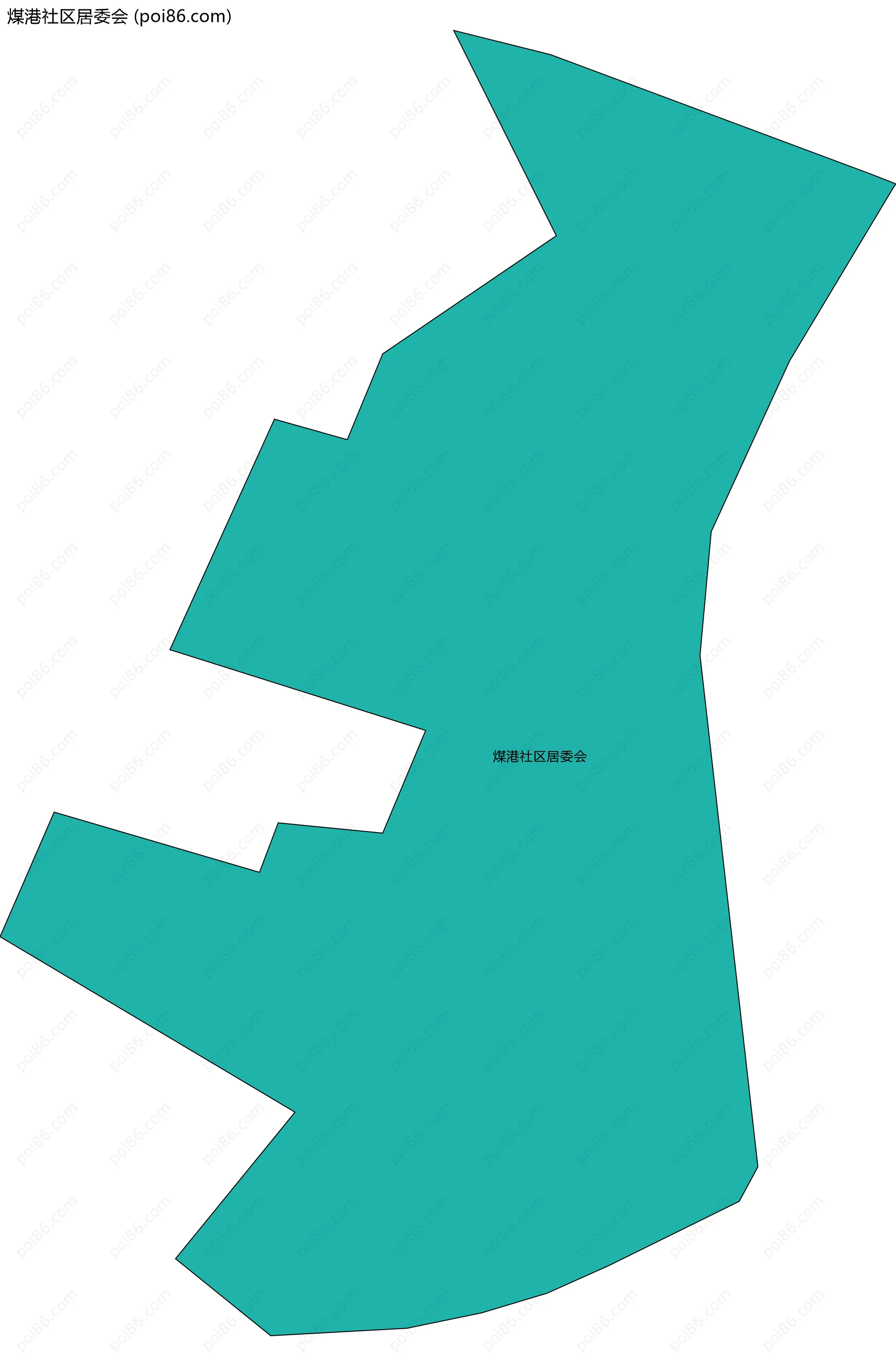 煤港社区居委会边界地图