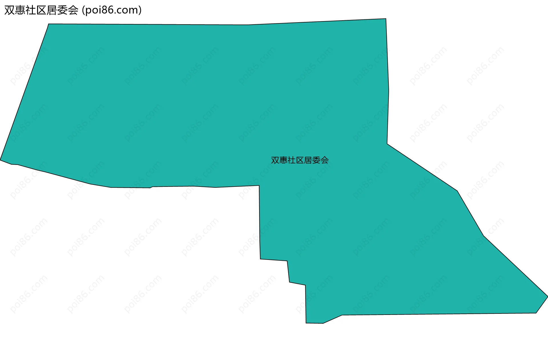 双惠社区居委会边界地图
