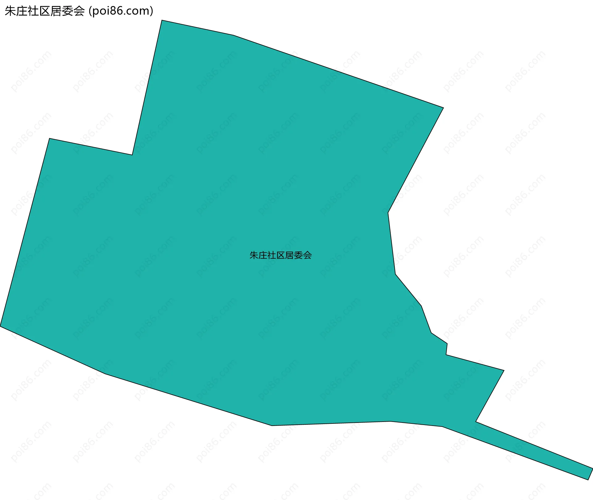朱庄社区居委会边界地图