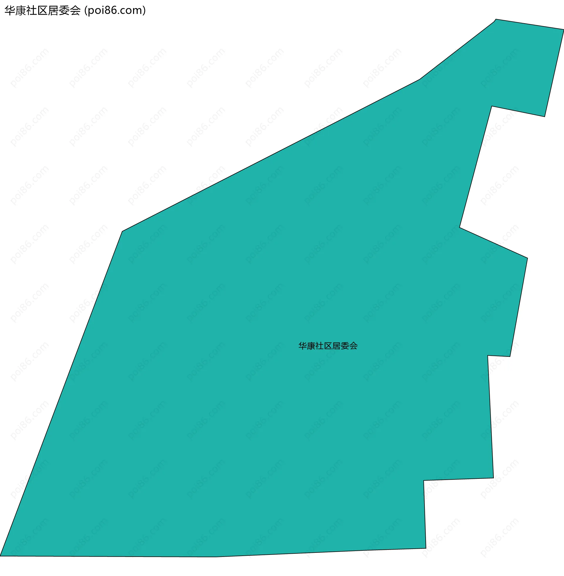 华康社区居委会边界地图